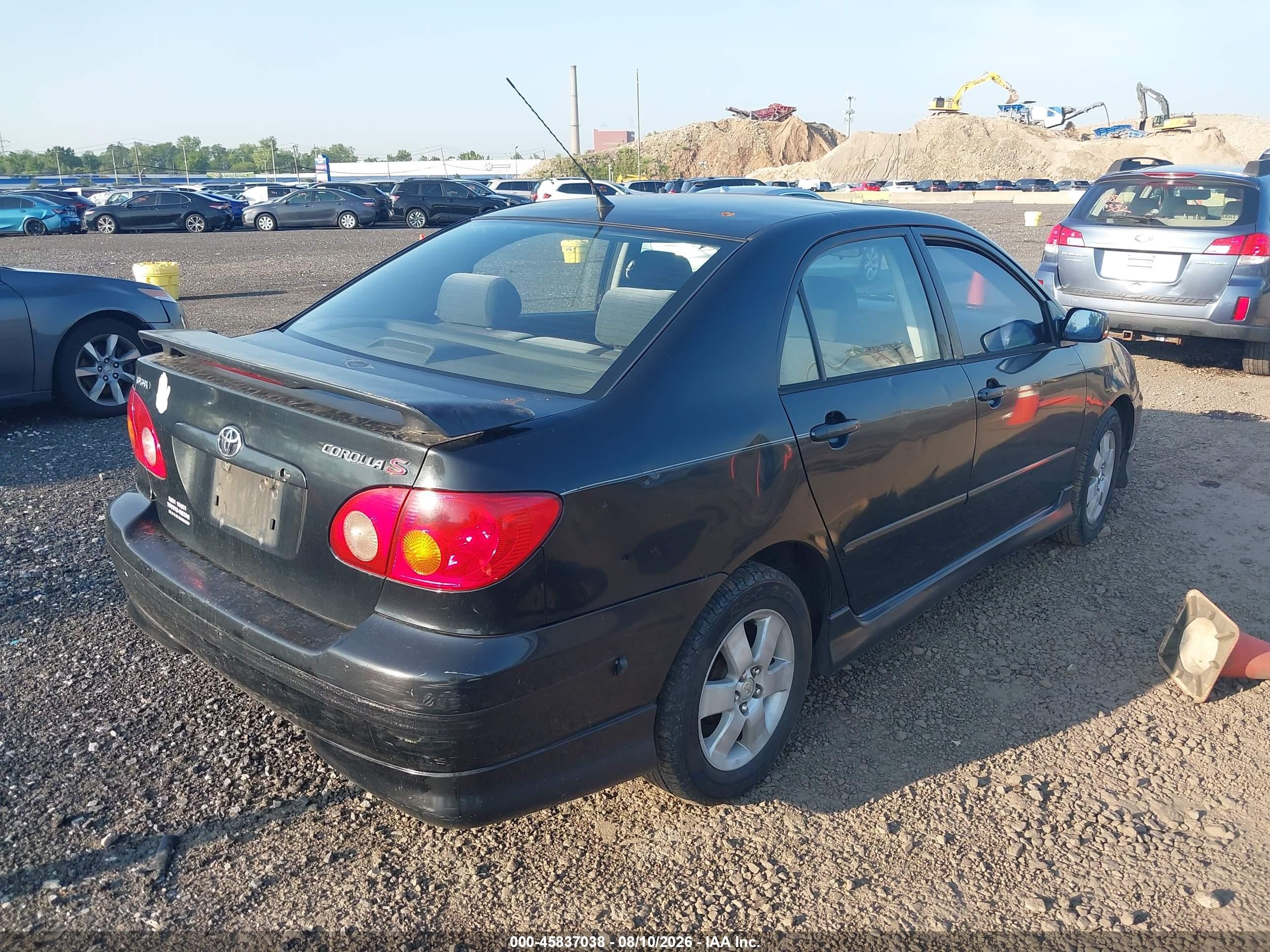 2003 Toyota Corolla S Black vin: 2T1BR32E63C087342