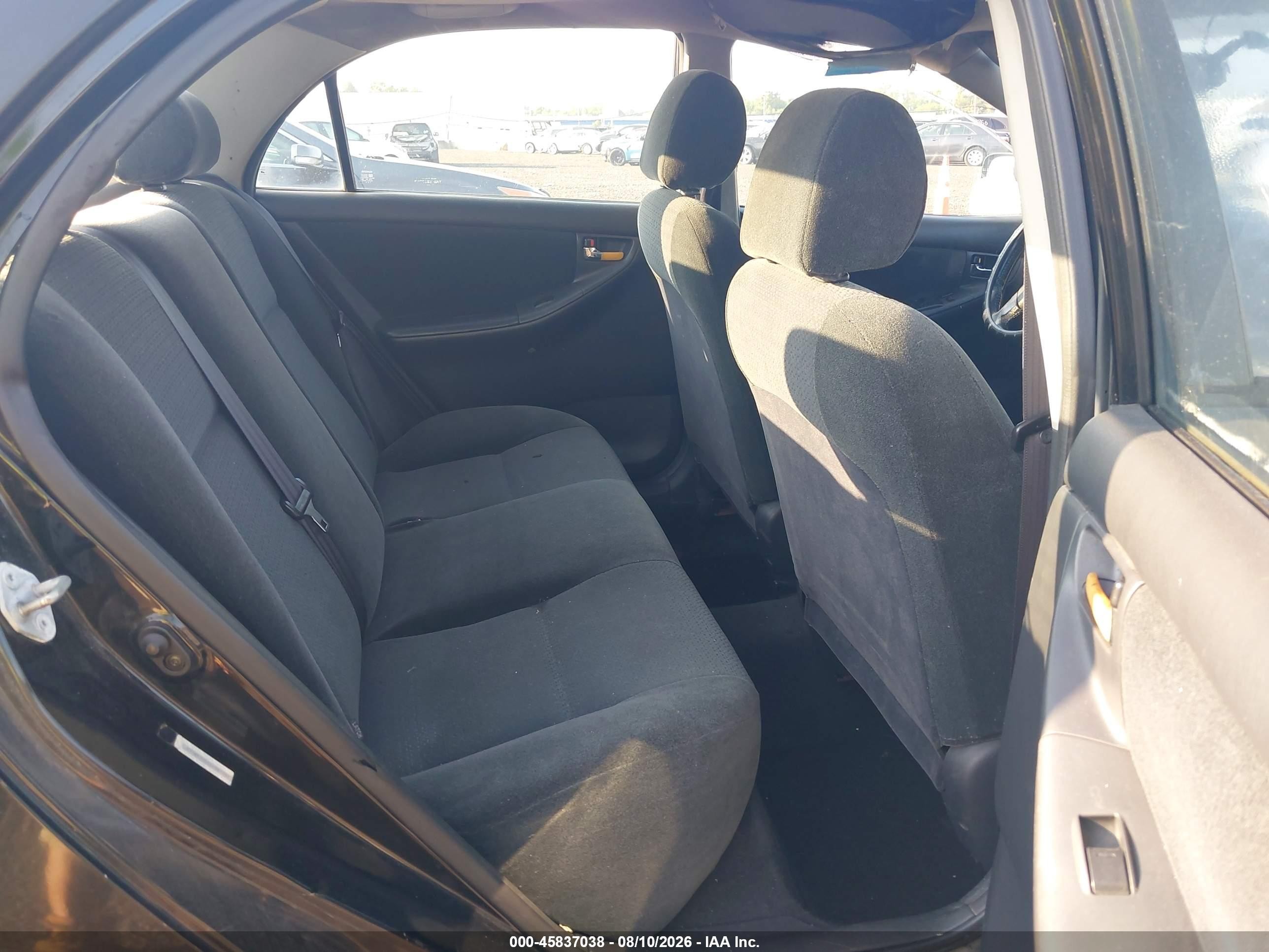 2003 Toyota Corolla S Black vin: 2T1BR32E63C087342
