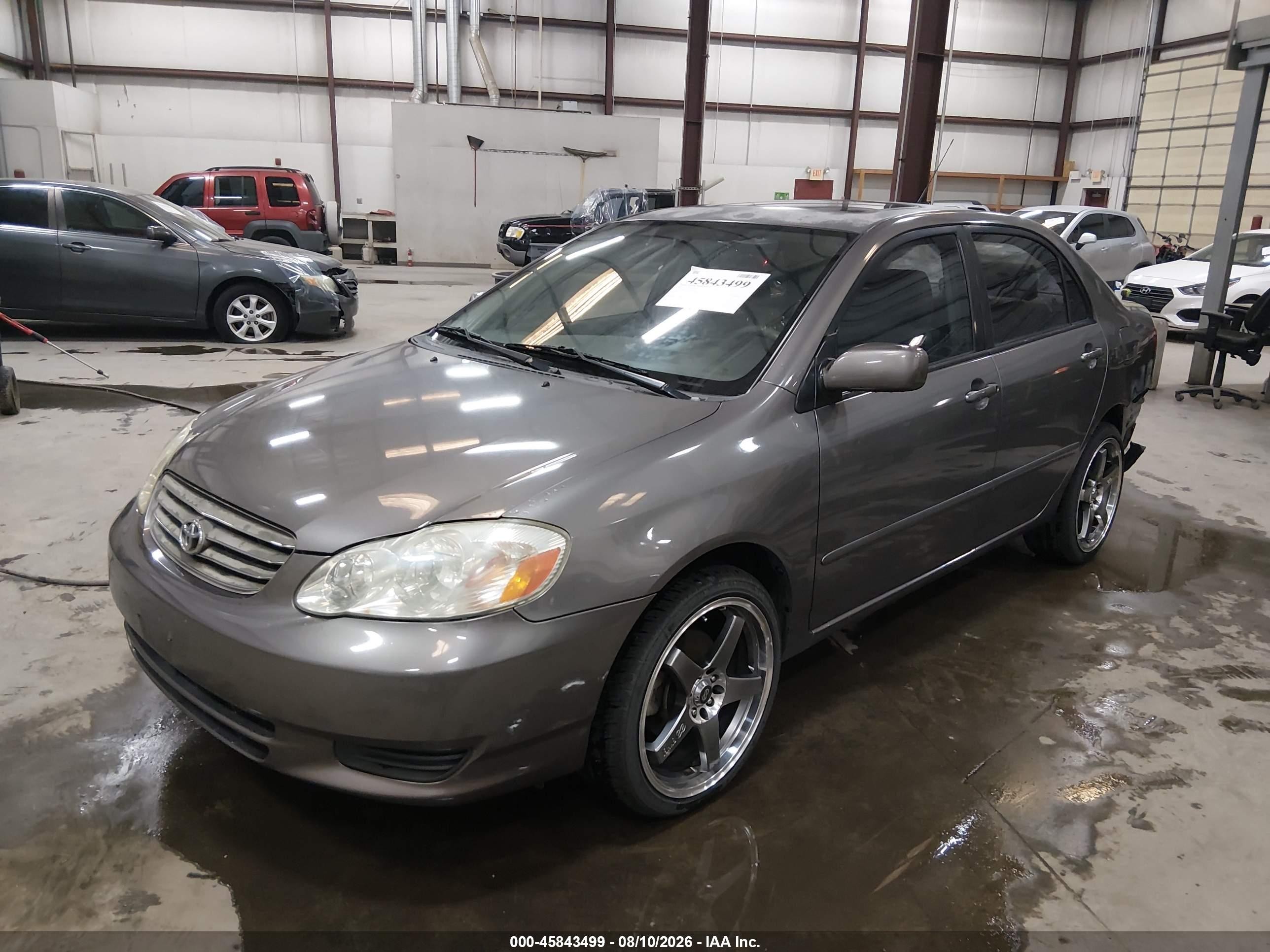2003 Toyota Corolla Le Gray vin: 2T1BR32E63C119688