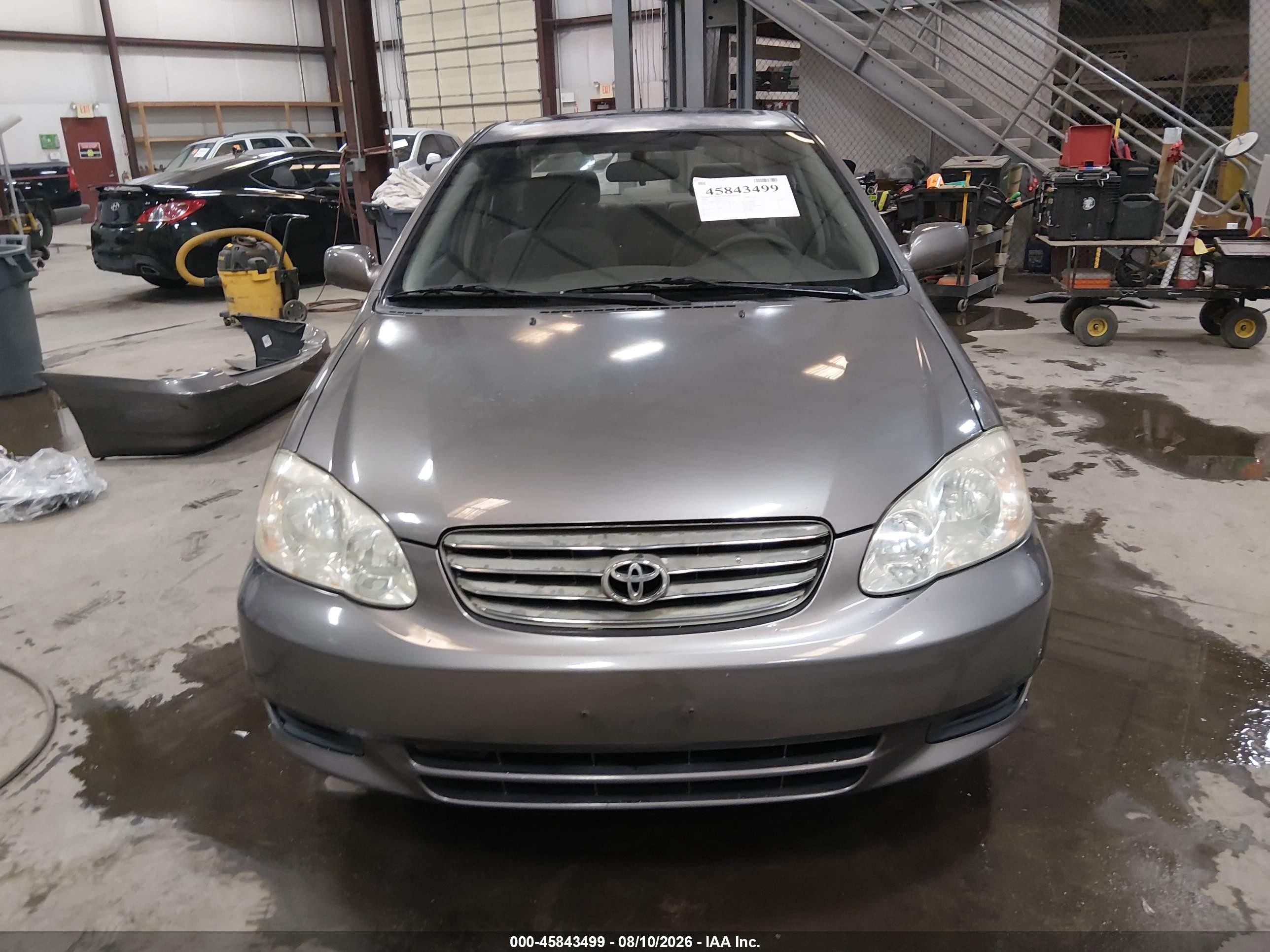 2003 Toyota Corolla Le Gray vin: 2T1BR32E63C119688