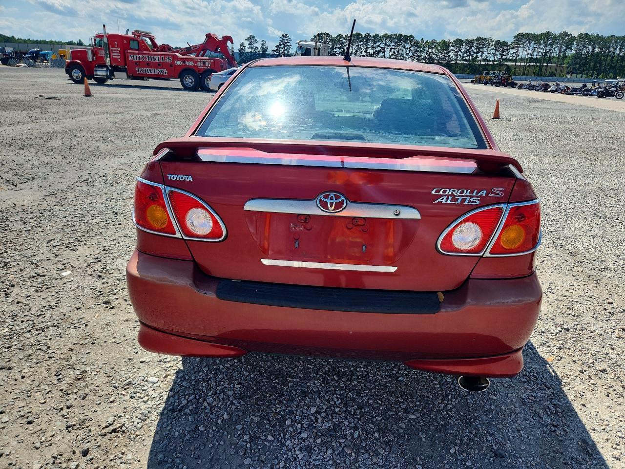 2003 Toyota Corolla S Burgundy vin: 2T1BR32E63C135003