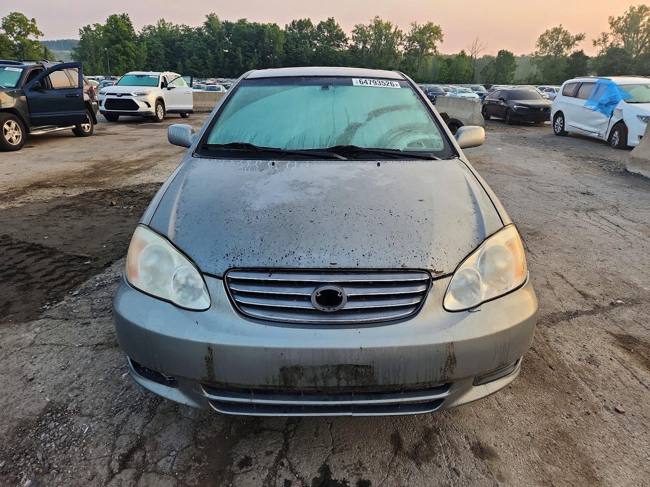 2003 Toyota Corolla Le Gray vin: 2T1BR32E63C160175