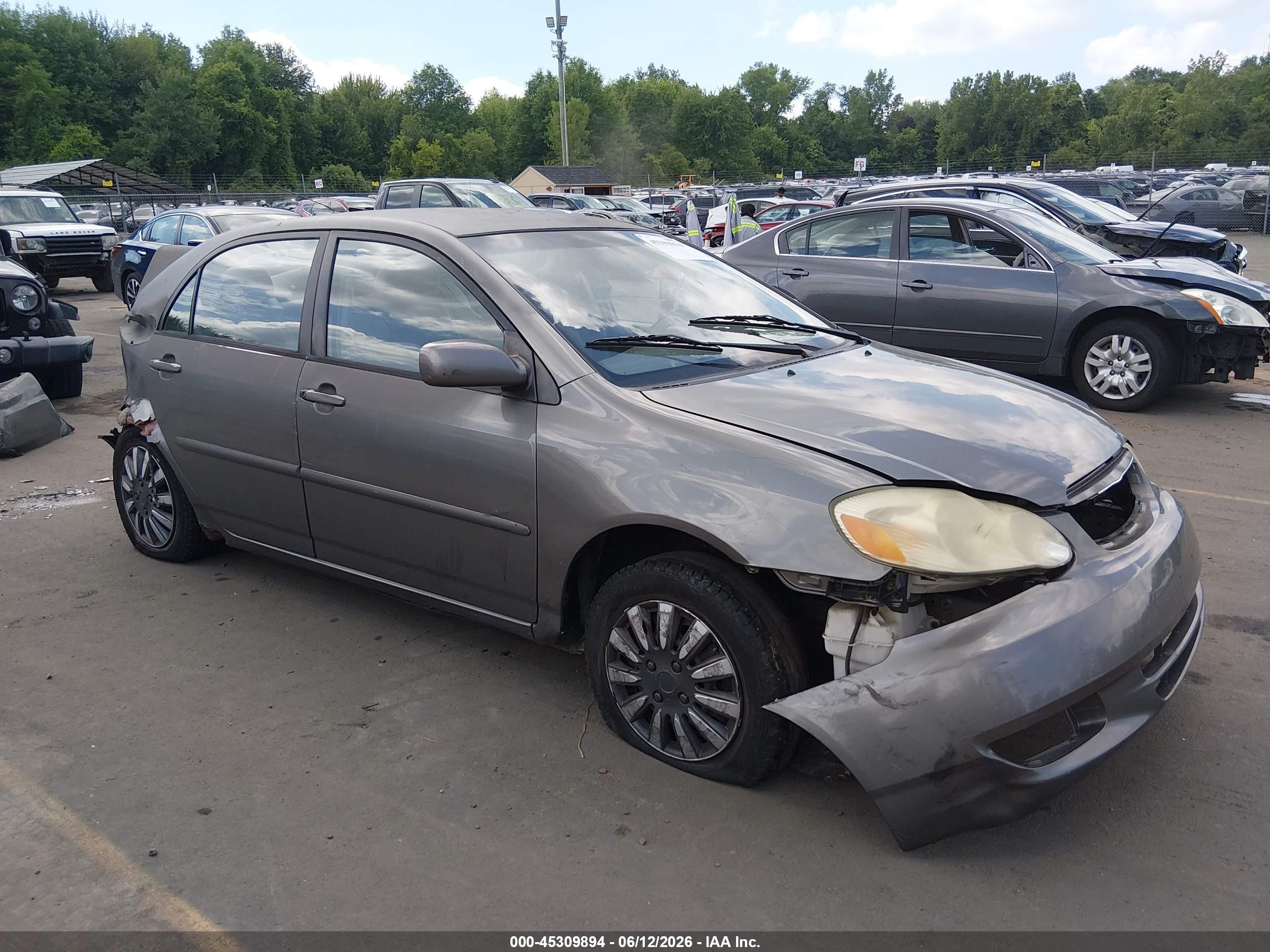 2004 Toyota Corolla Le Gray vin: 2T1BR32E64C170366