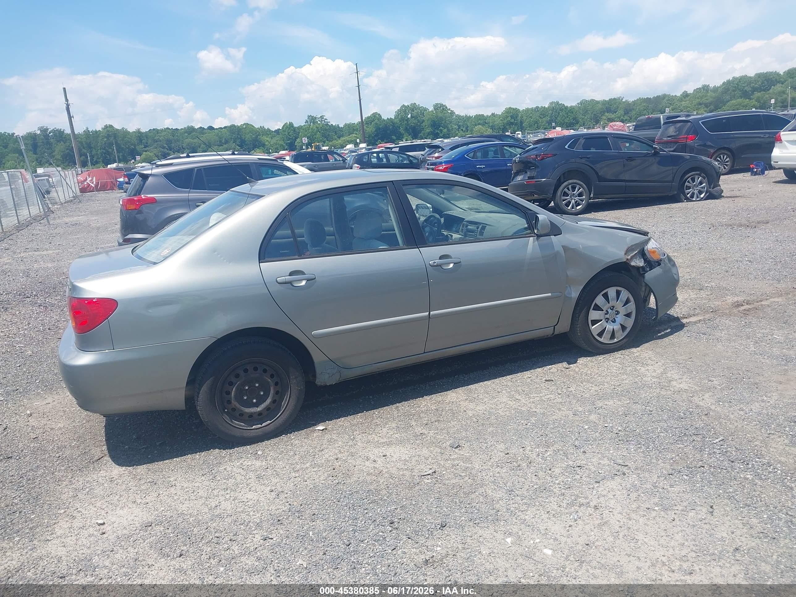 2004 Toyota Corolla Le Gray vin: 2T1BR32E64C289941