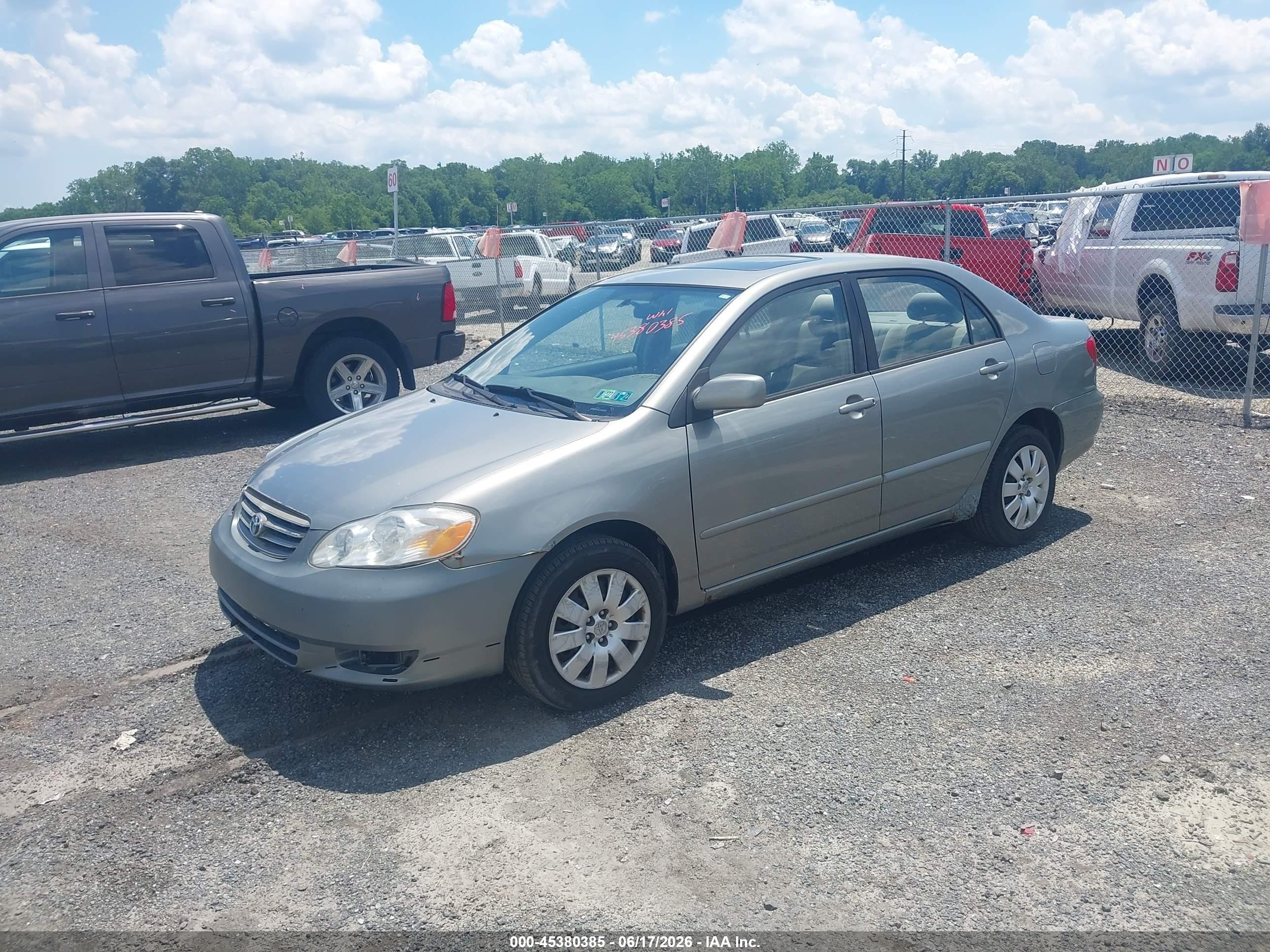 2004 Toyota Corolla Le Gray vin: 2T1BR32E64C289941