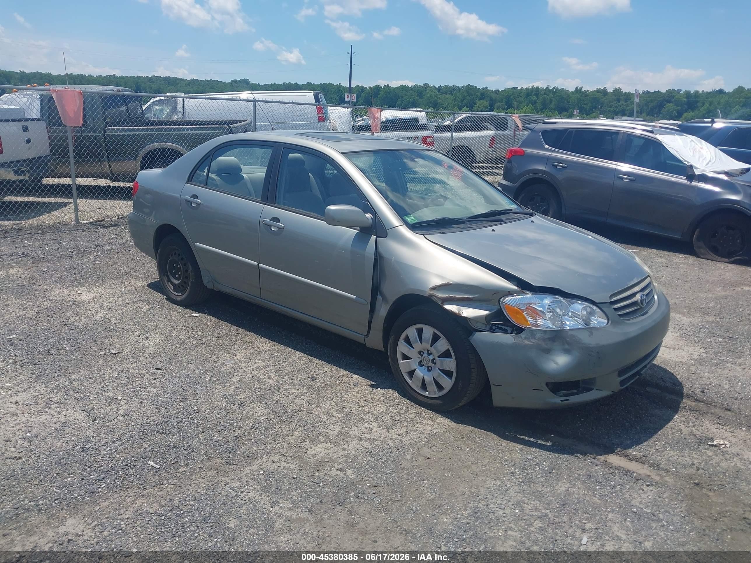 2004 Toyota Corolla Le Gray vin: 2T1BR32E64C289941