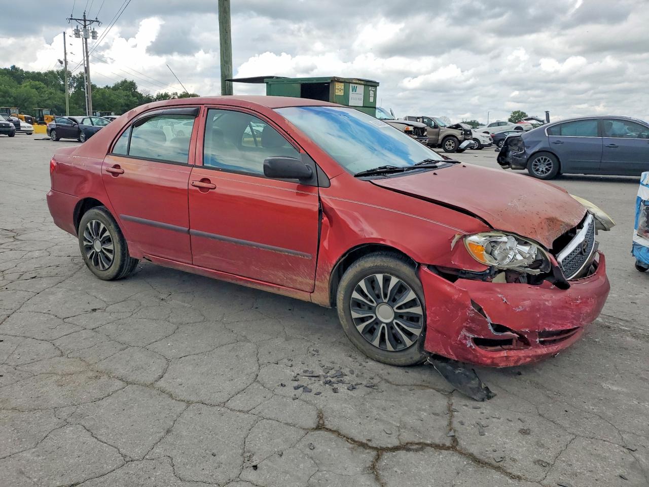 2005 Toyota Corolla Ce Красный vin: 2T1BR32E65C325466