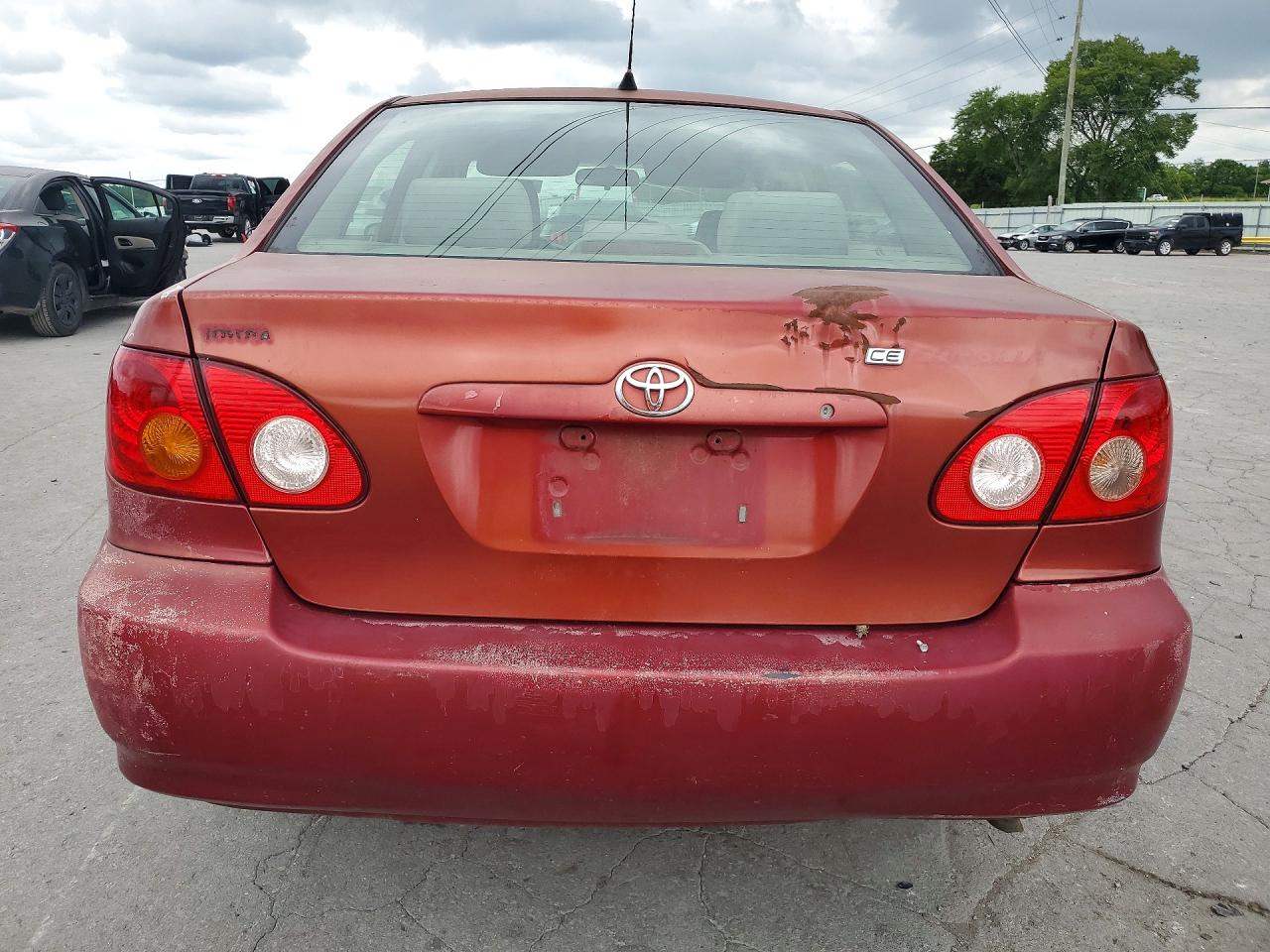 2005 Toyota Corolla Ce Красный vin: 2T1BR32E65C325466