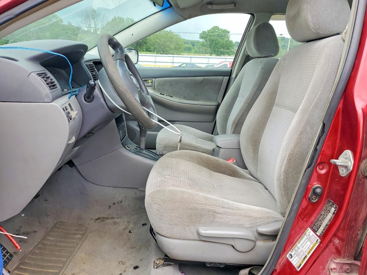 2005 Toyota Corolla Ce Красный vin: 2T1BR32E65C325466