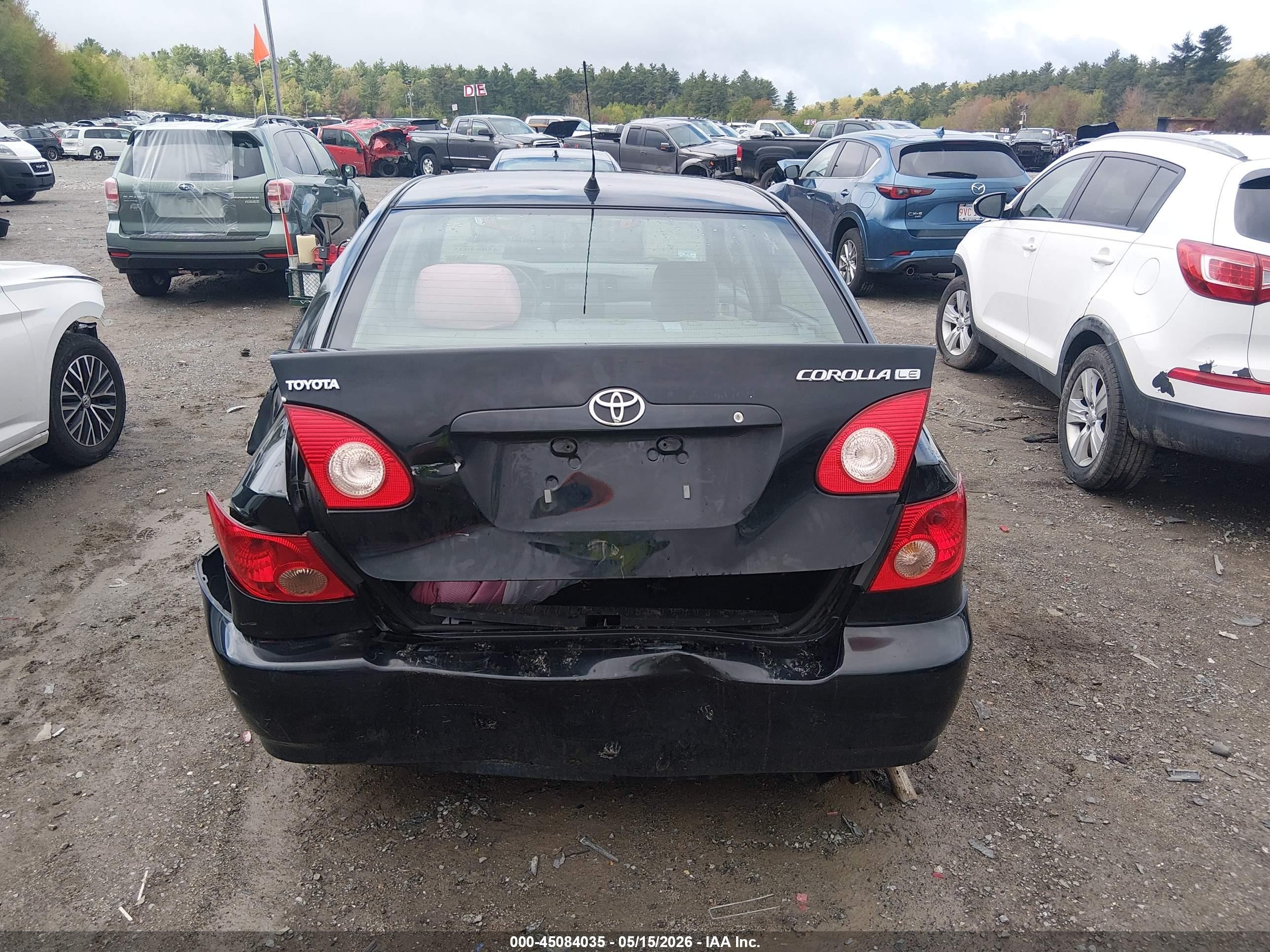 2005 Toyota Corolla Le Black vin: 2T1BR32E65C358547