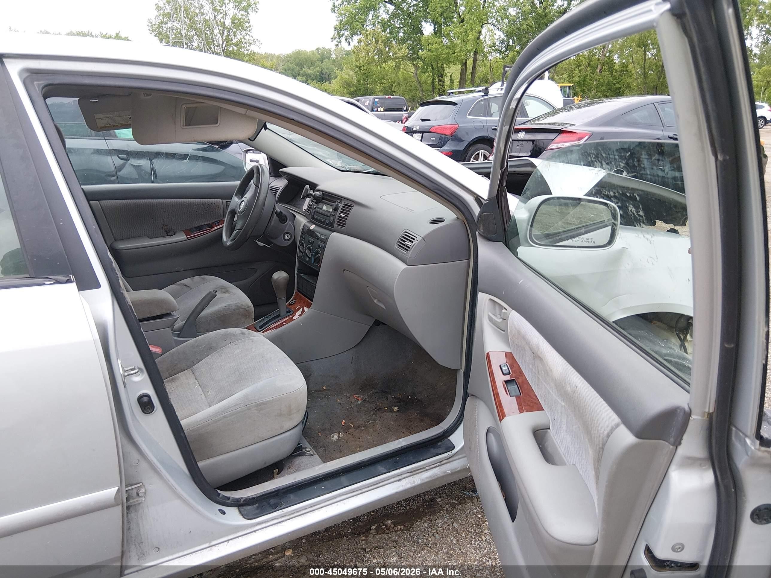 2005 Toyota Corolla Le Silver vin: 2T1BR32E65C376417