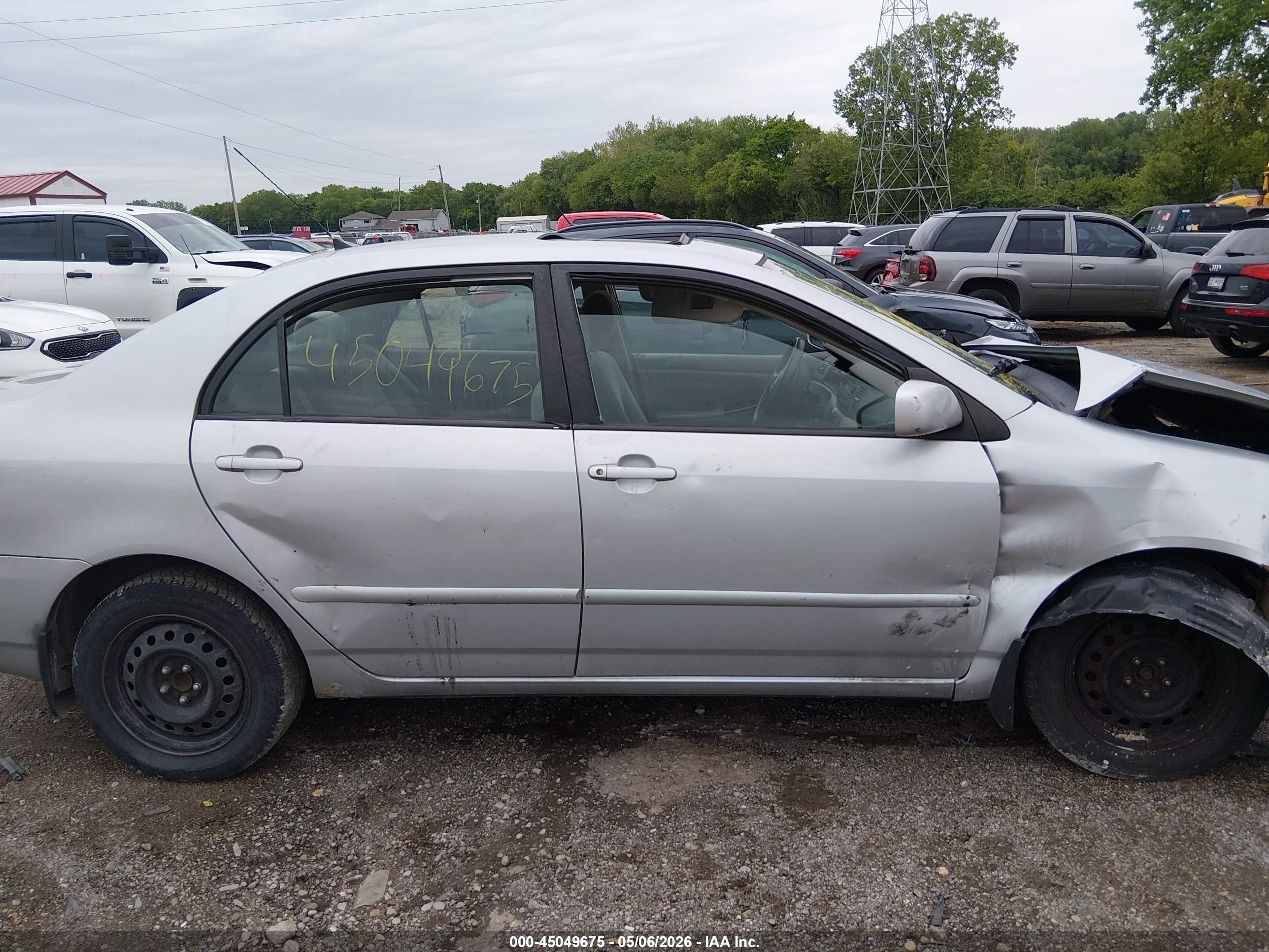 2005 Toyota Corolla Le Silver vin: 2T1BR32E65C376417