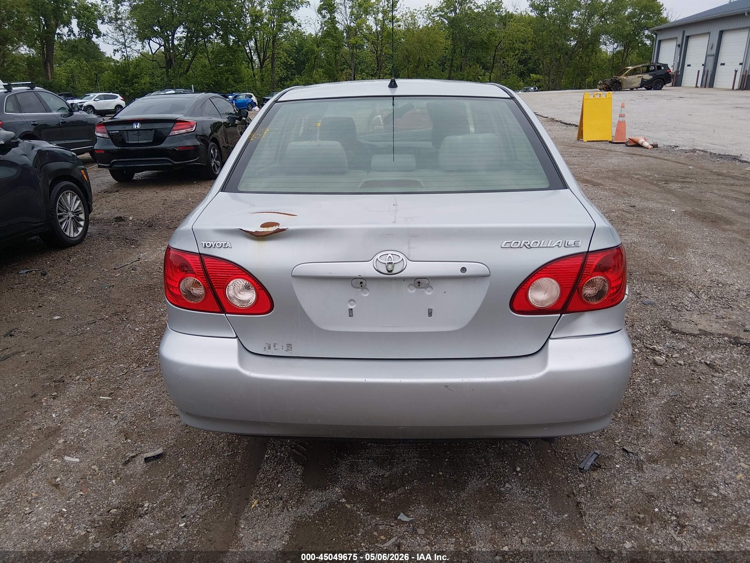 2005 Toyota Corolla Le Silver vin: 2T1BR32E65C376417