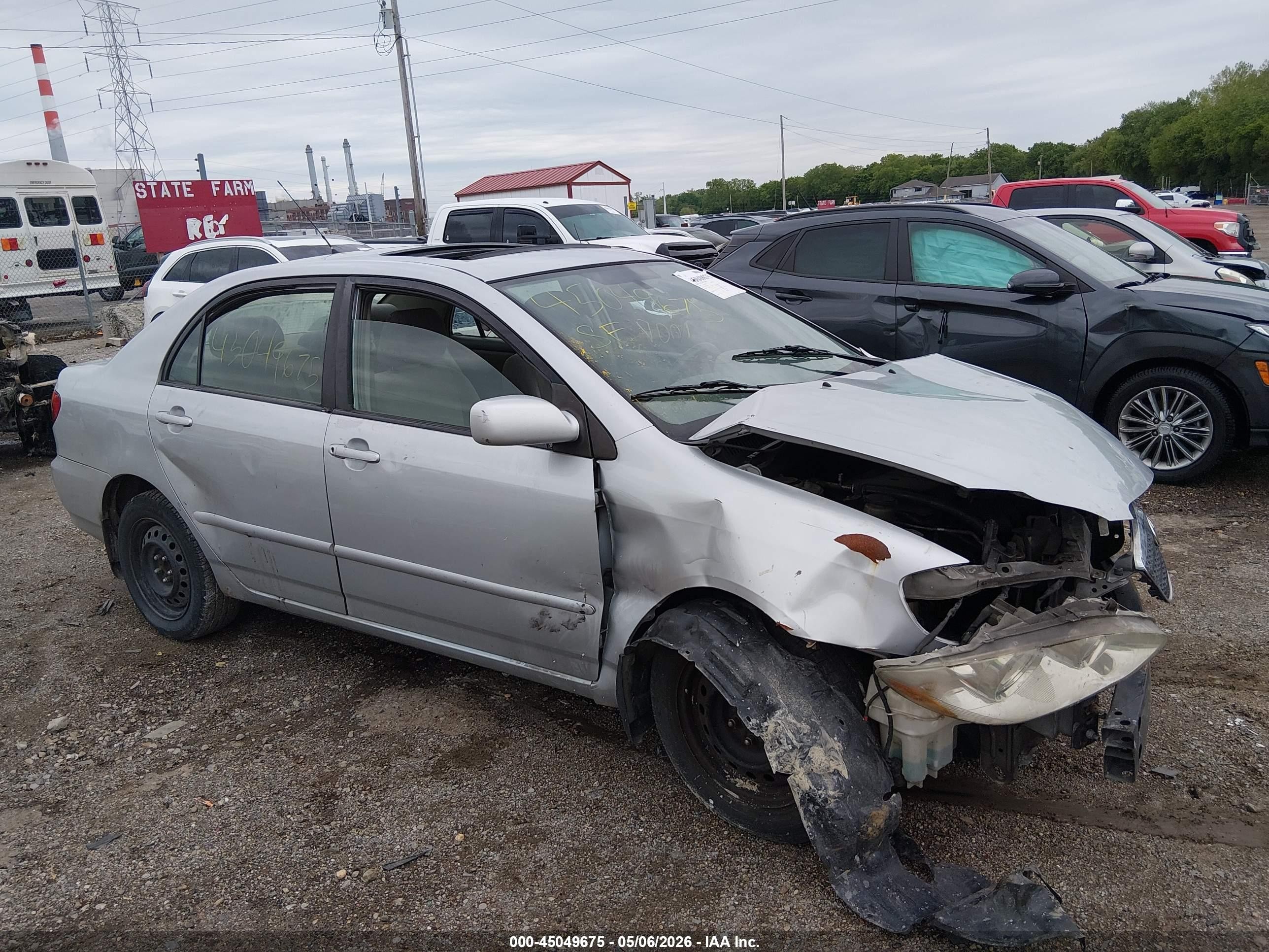 2005 Toyota Corolla Le Silver vin: 2T1BR32E65C376417