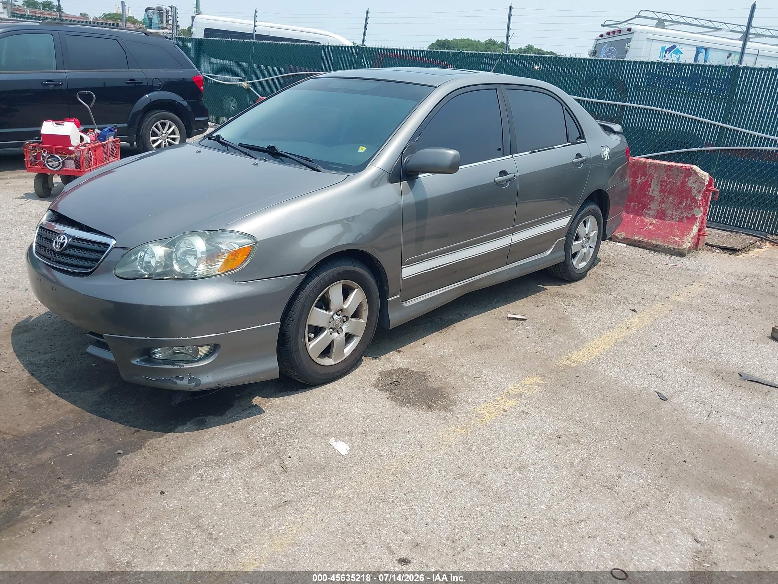 2005 Toyota Corolla S Gray vin: 2T1BR32E65C380466
