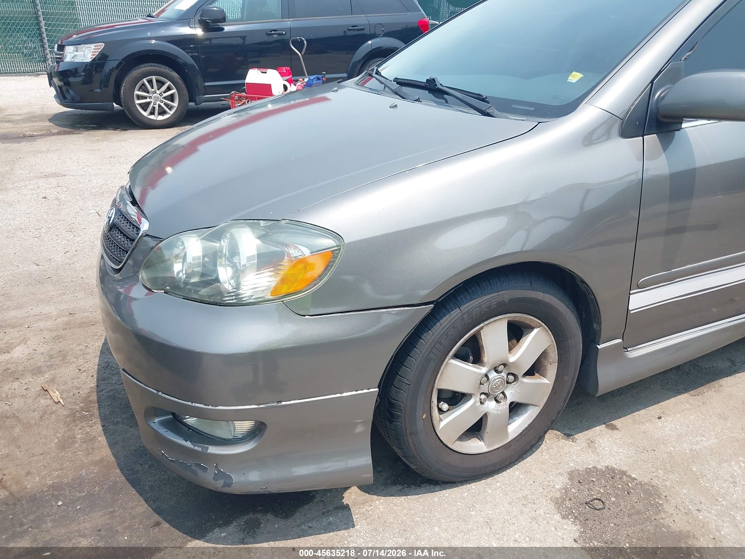 2005 Toyota Corolla S Gray vin: 2T1BR32E65C380466