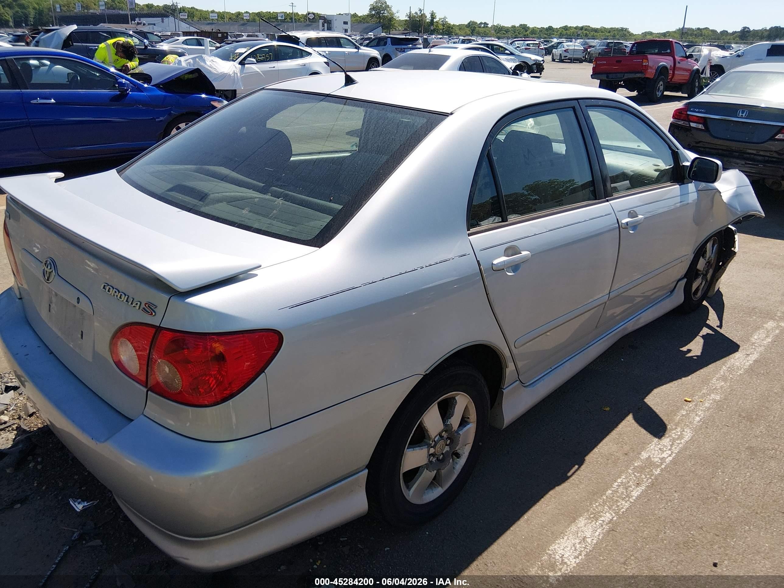 2005 Toyota Corolla S Silver vin: 2T1BR32E65C431447