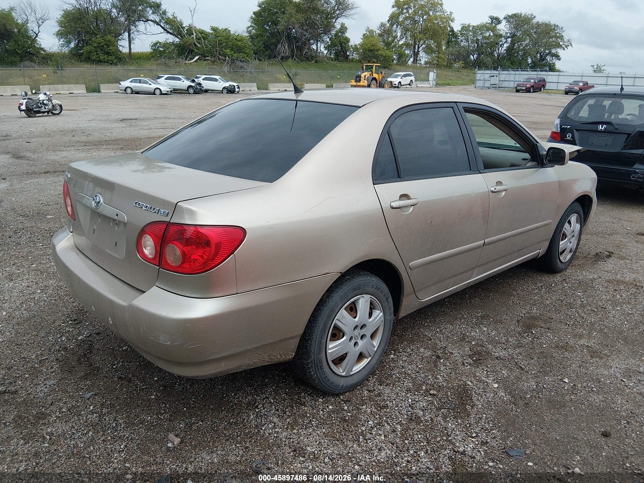 2005 Toyota Corolla Le Beige vin: 2T1BR32E65C485430