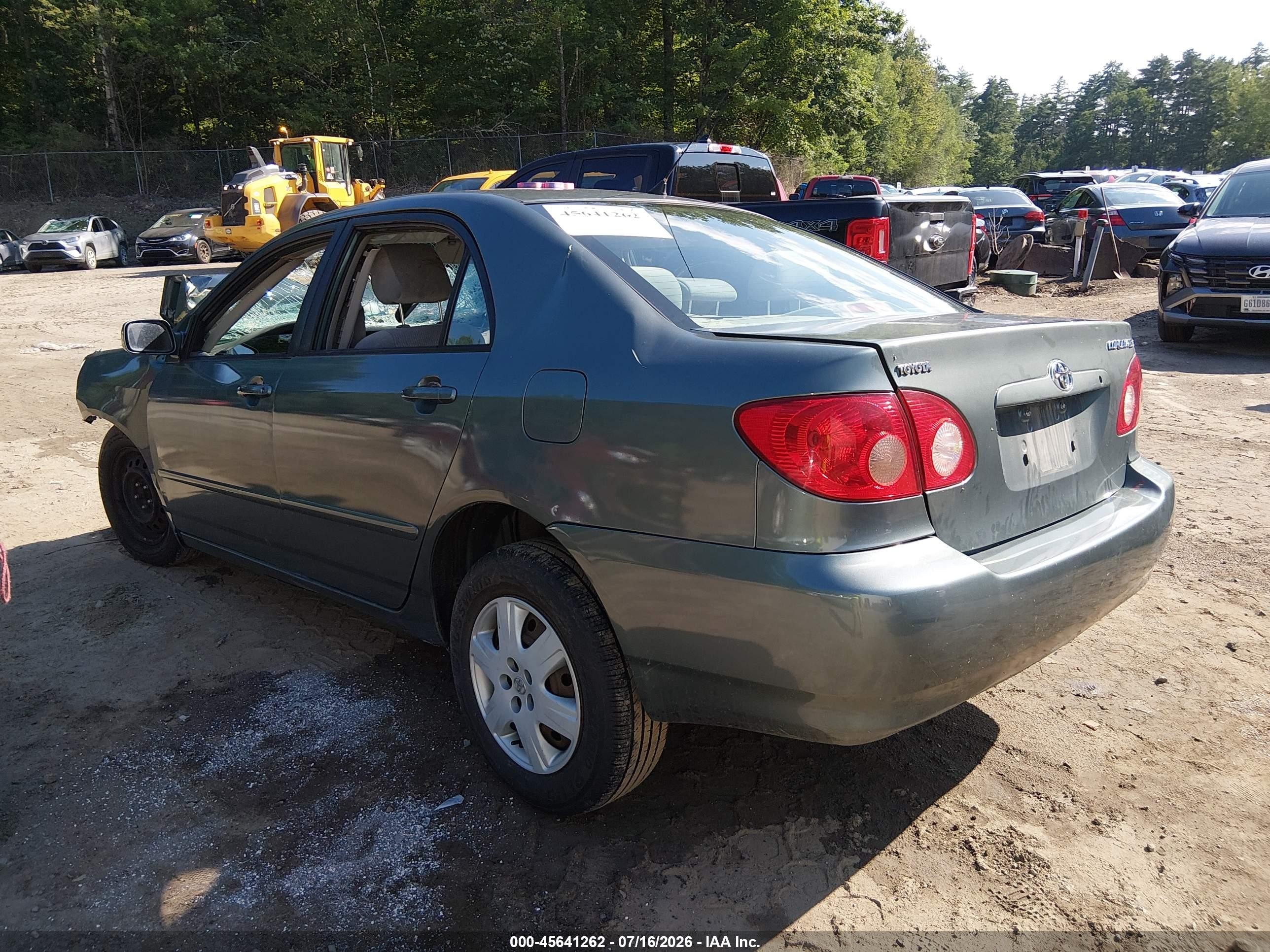 2005 Toyota Corolla Le Green vin: 2T1BR32E65C487016