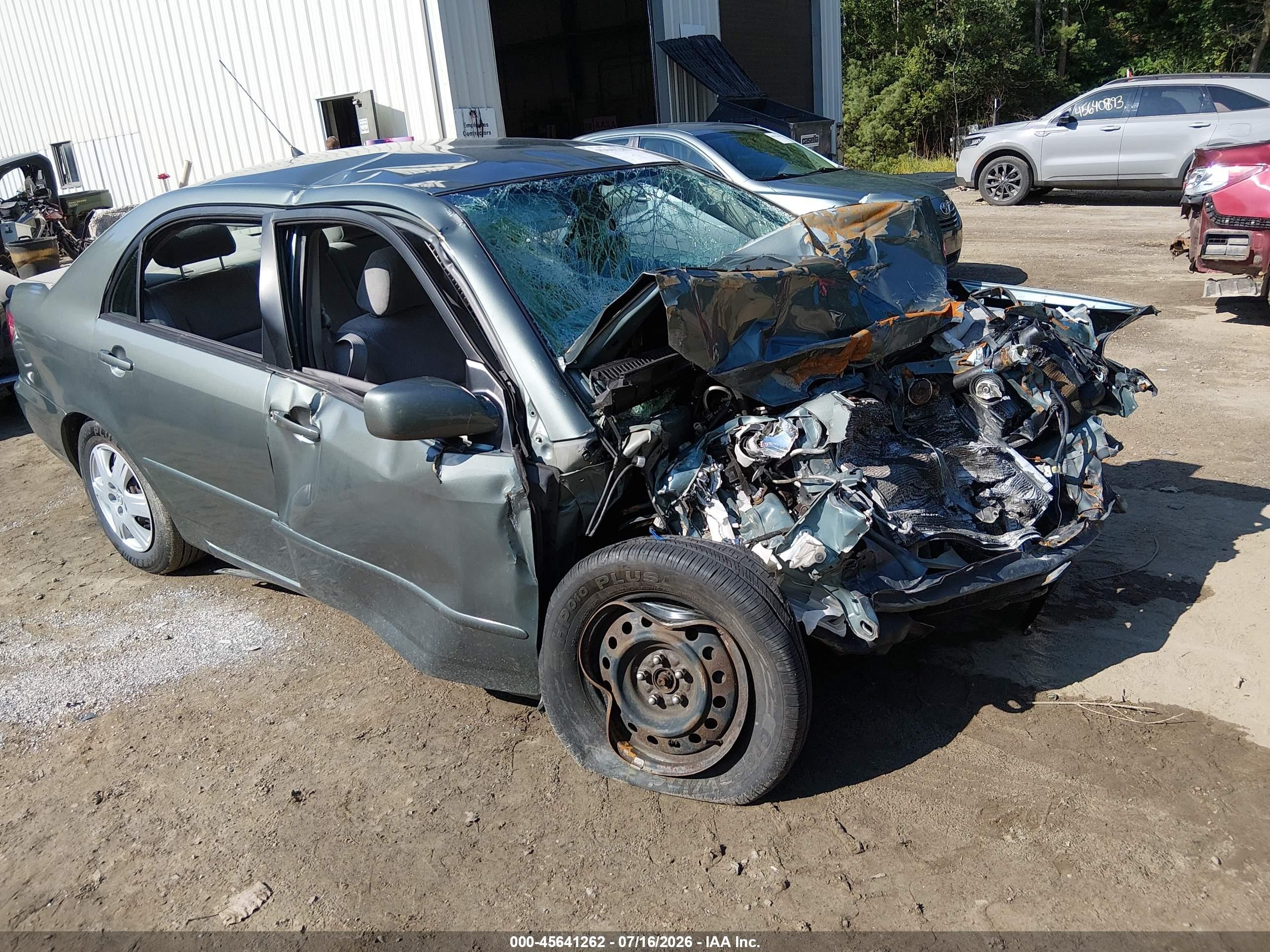 2005 Toyota Corolla Le Green vin: 2T1BR32E65C487016