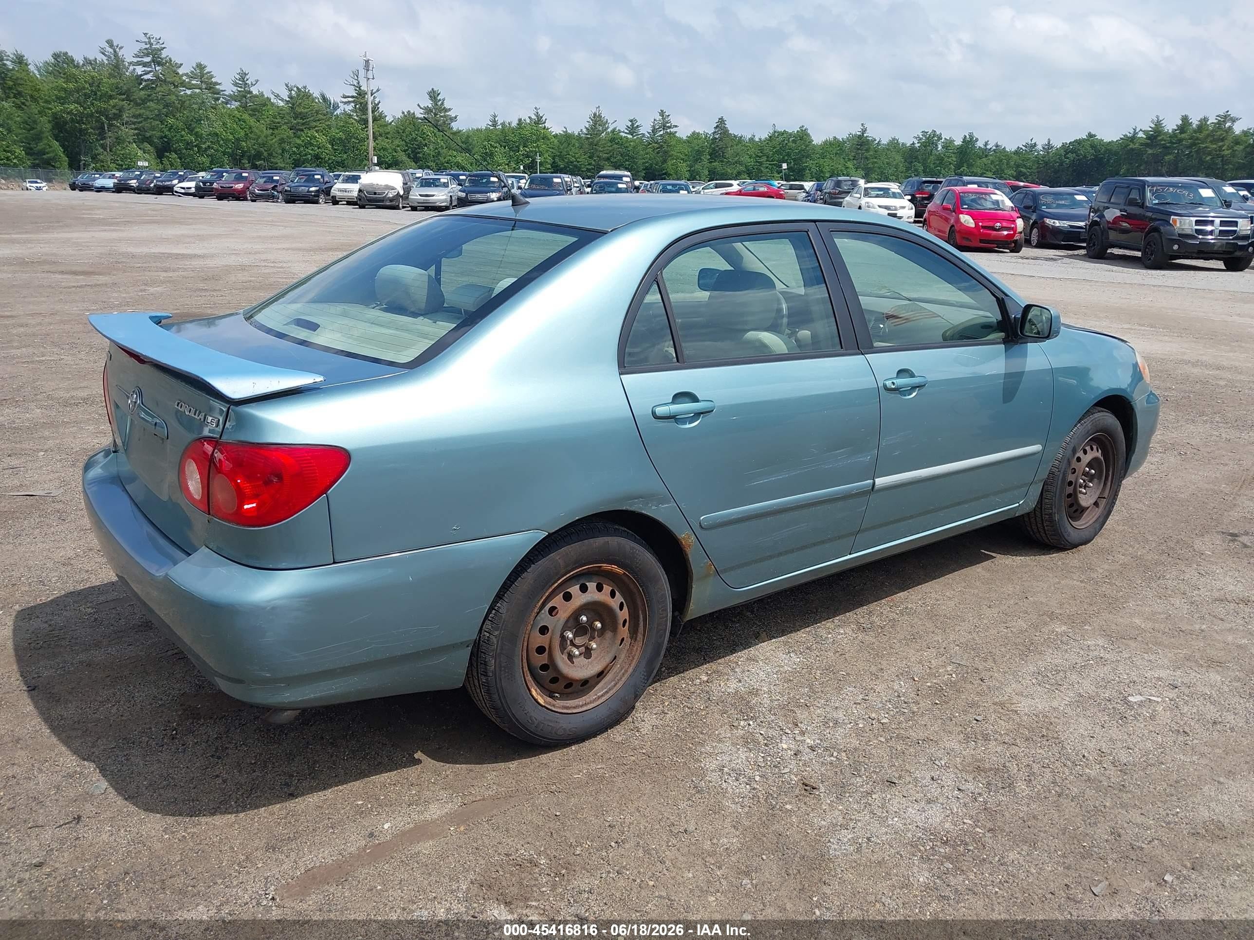 2005 Toyota Corolla Le Green vin: 2T1BR32E65C495925