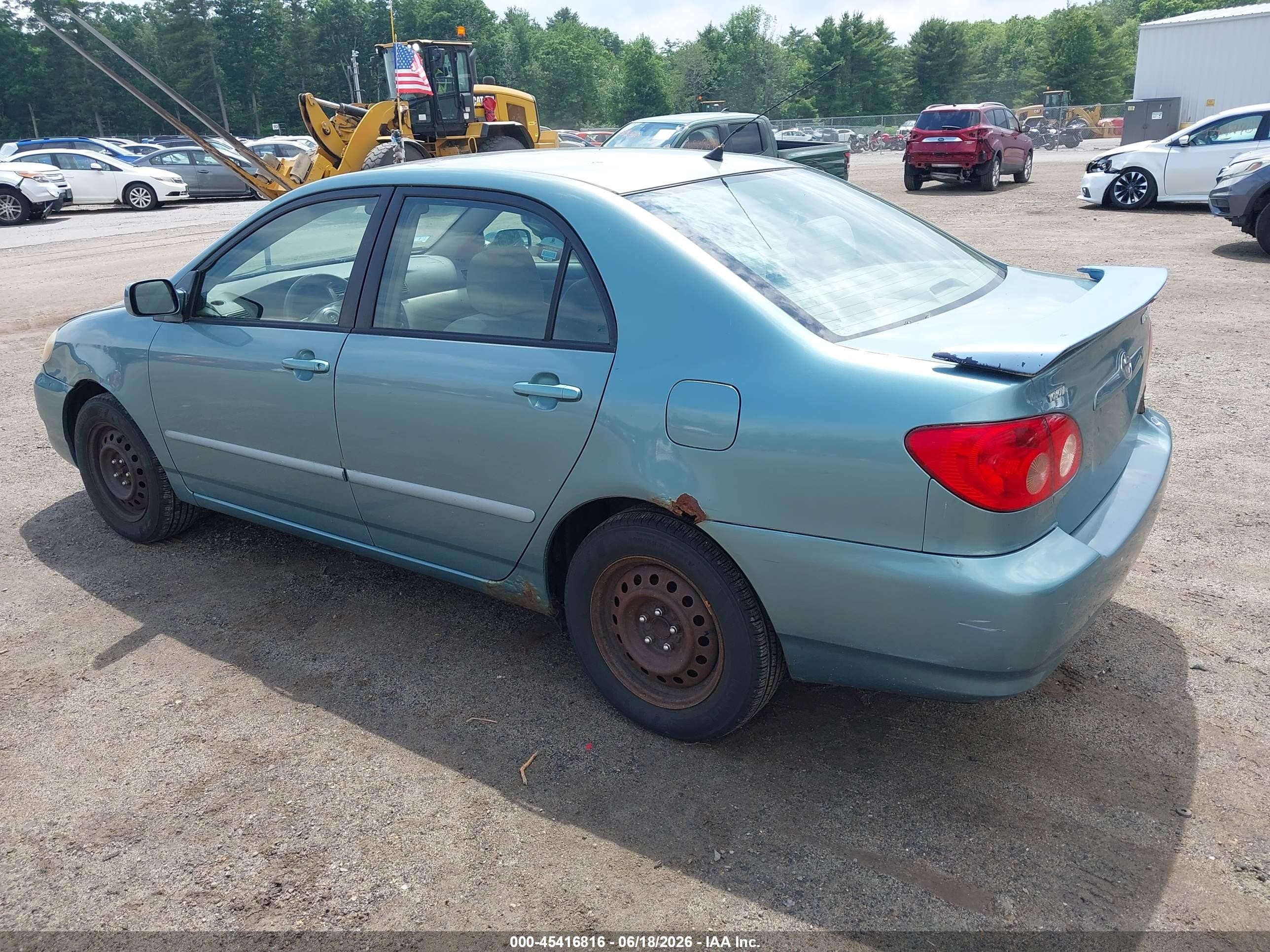 2005 Toyota Corolla Le Green vin: 2T1BR32E65C495925