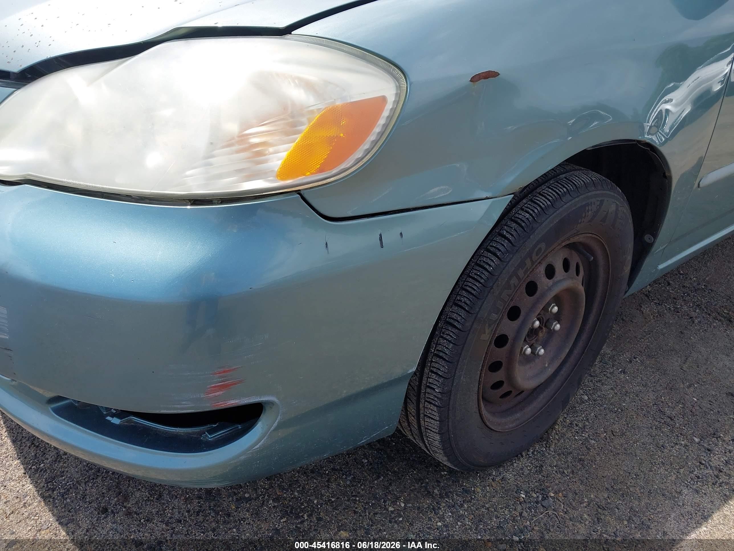2005 Toyota Corolla Le Green vin: 2T1BR32E65C495925