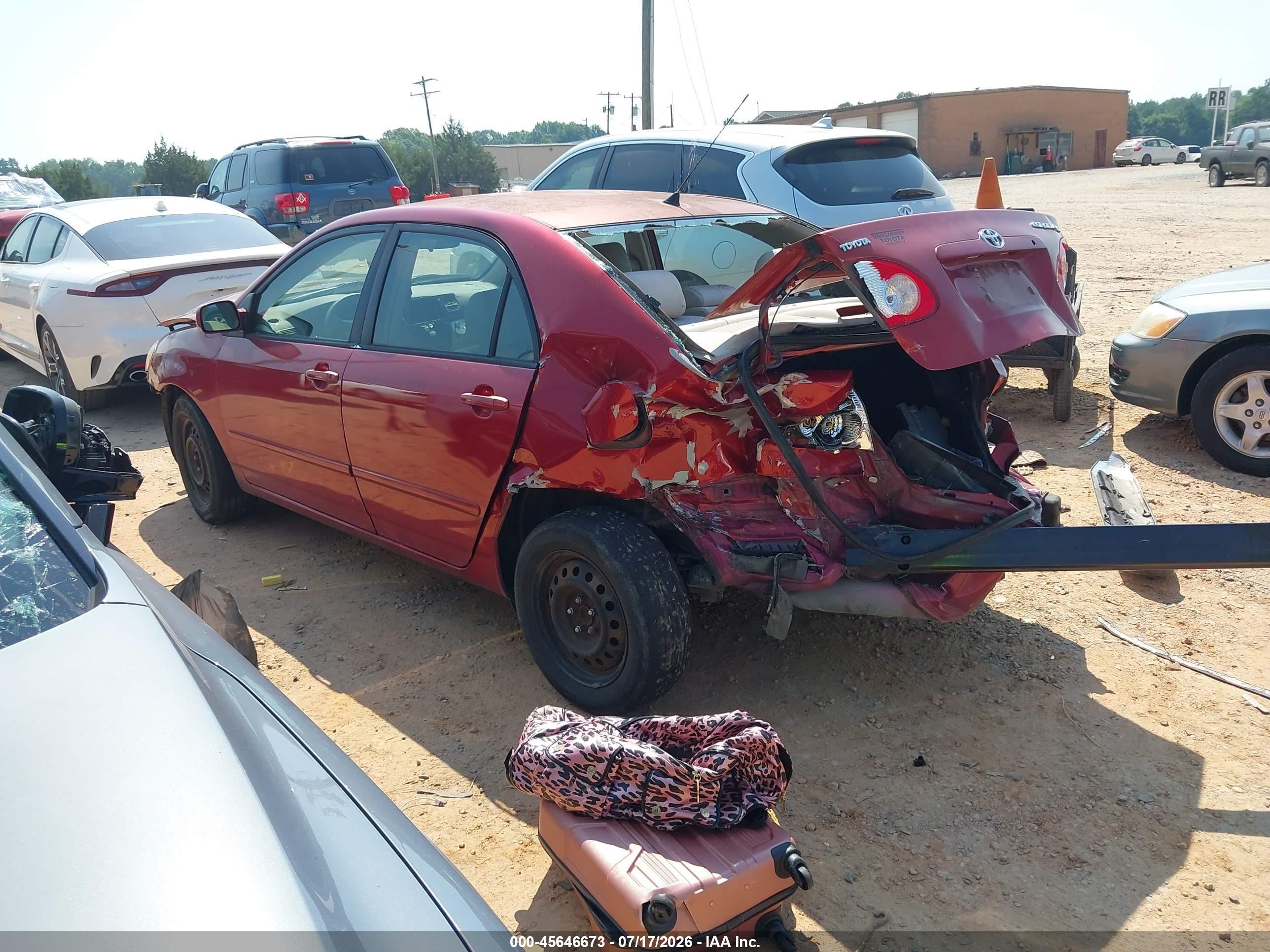 2005 Toyota Corolla Le Burgundy vin: 2T1BR32E65C501660