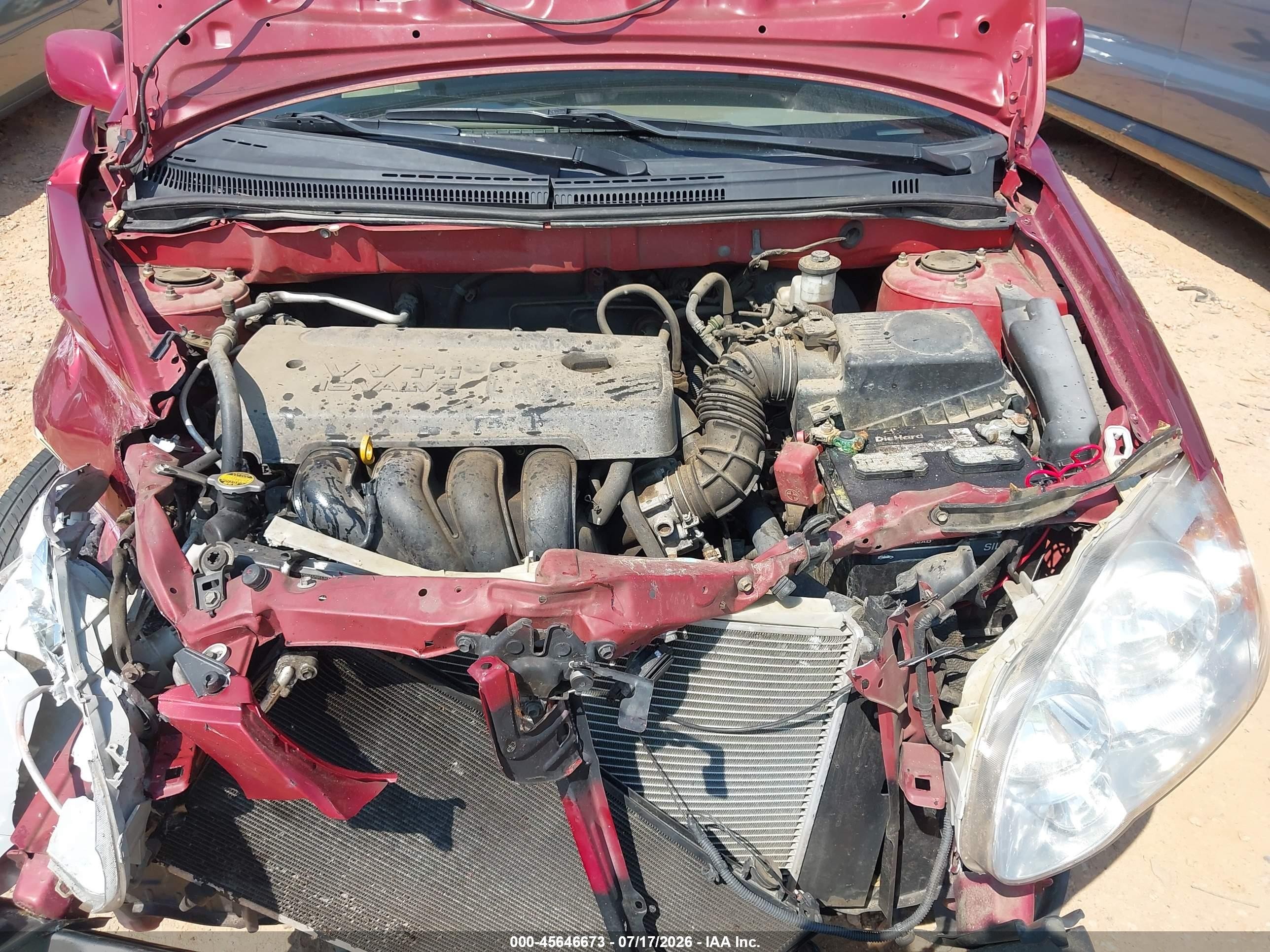 2005 Toyota Corolla Le Burgundy vin: 2T1BR32E65C501660