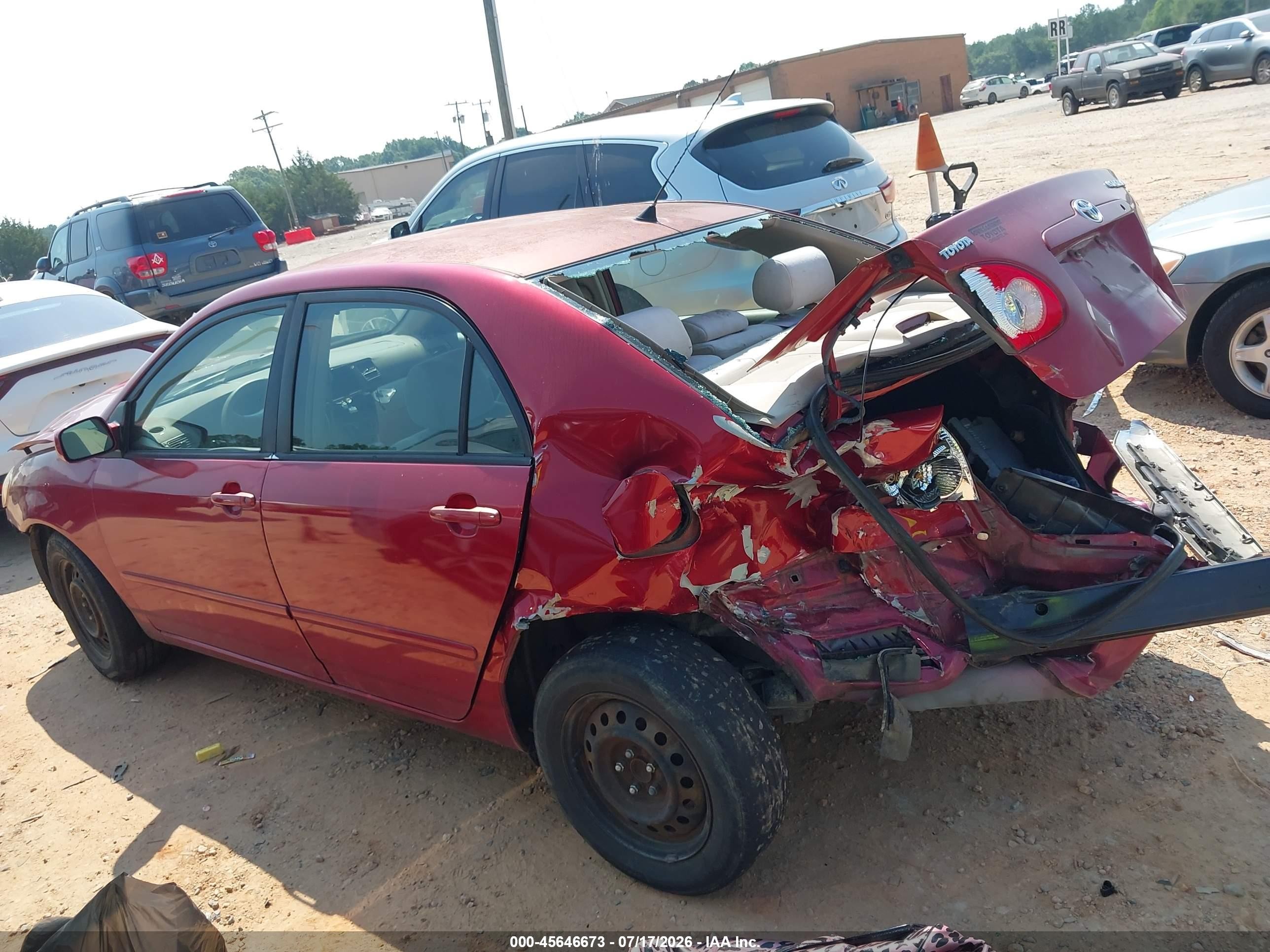 2005 Toyota Corolla Le Burgundy vin: 2T1BR32E65C501660
