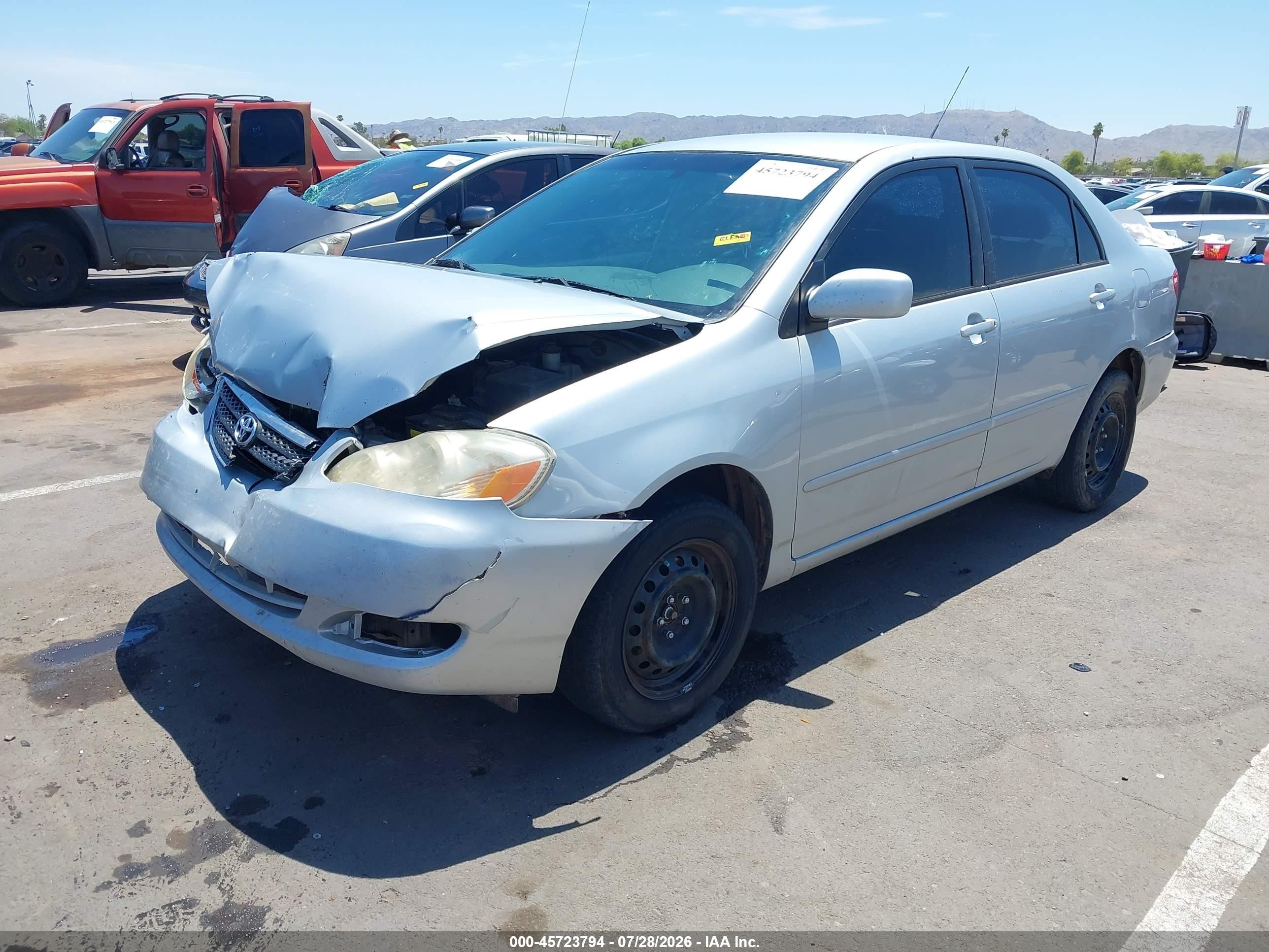 2006 Toyota Corolla Le Silver vin: 2T1BR32E66C559074