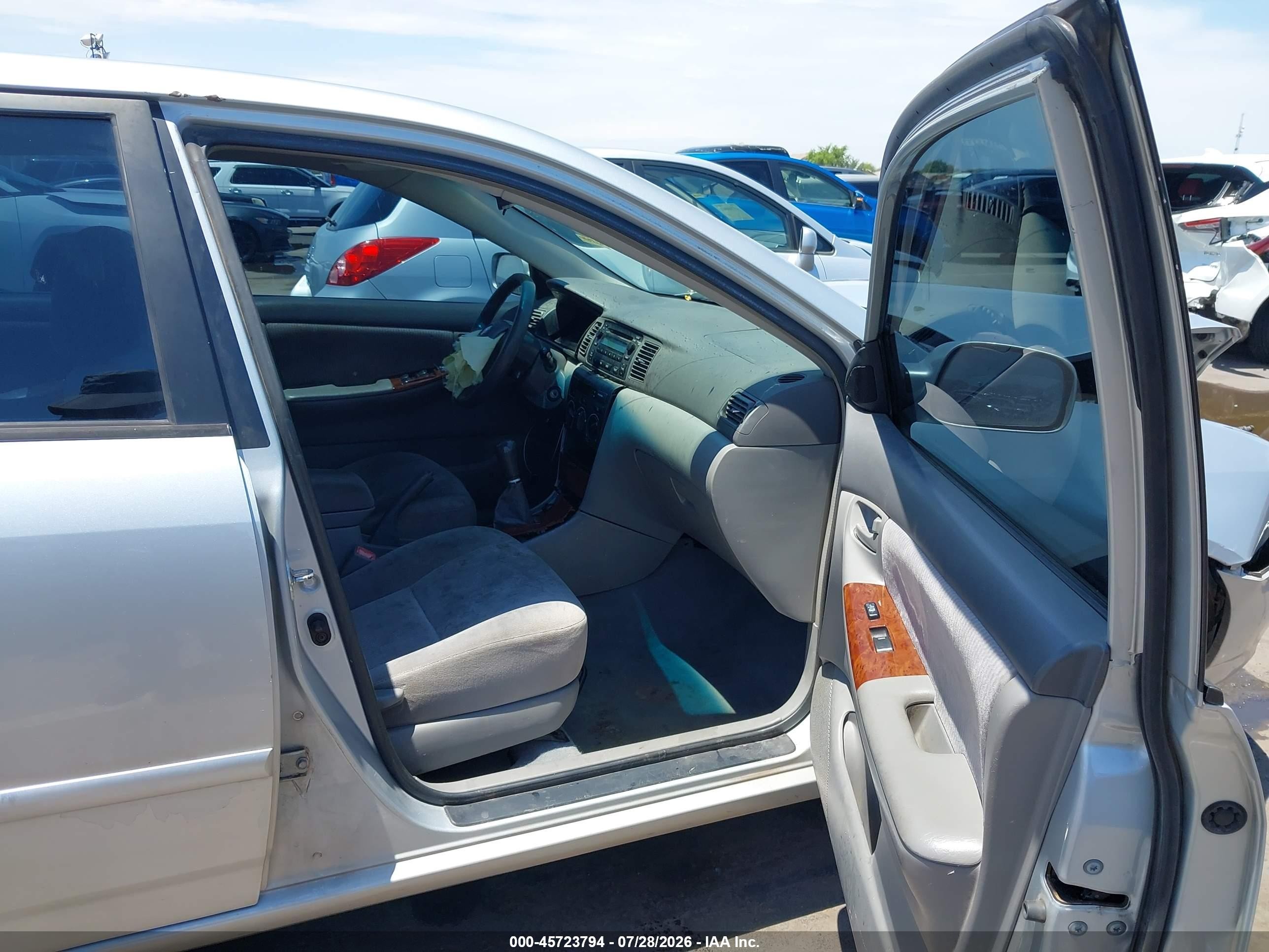 2006 Toyota Corolla Le Silver vin: 2T1BR32E66C559074