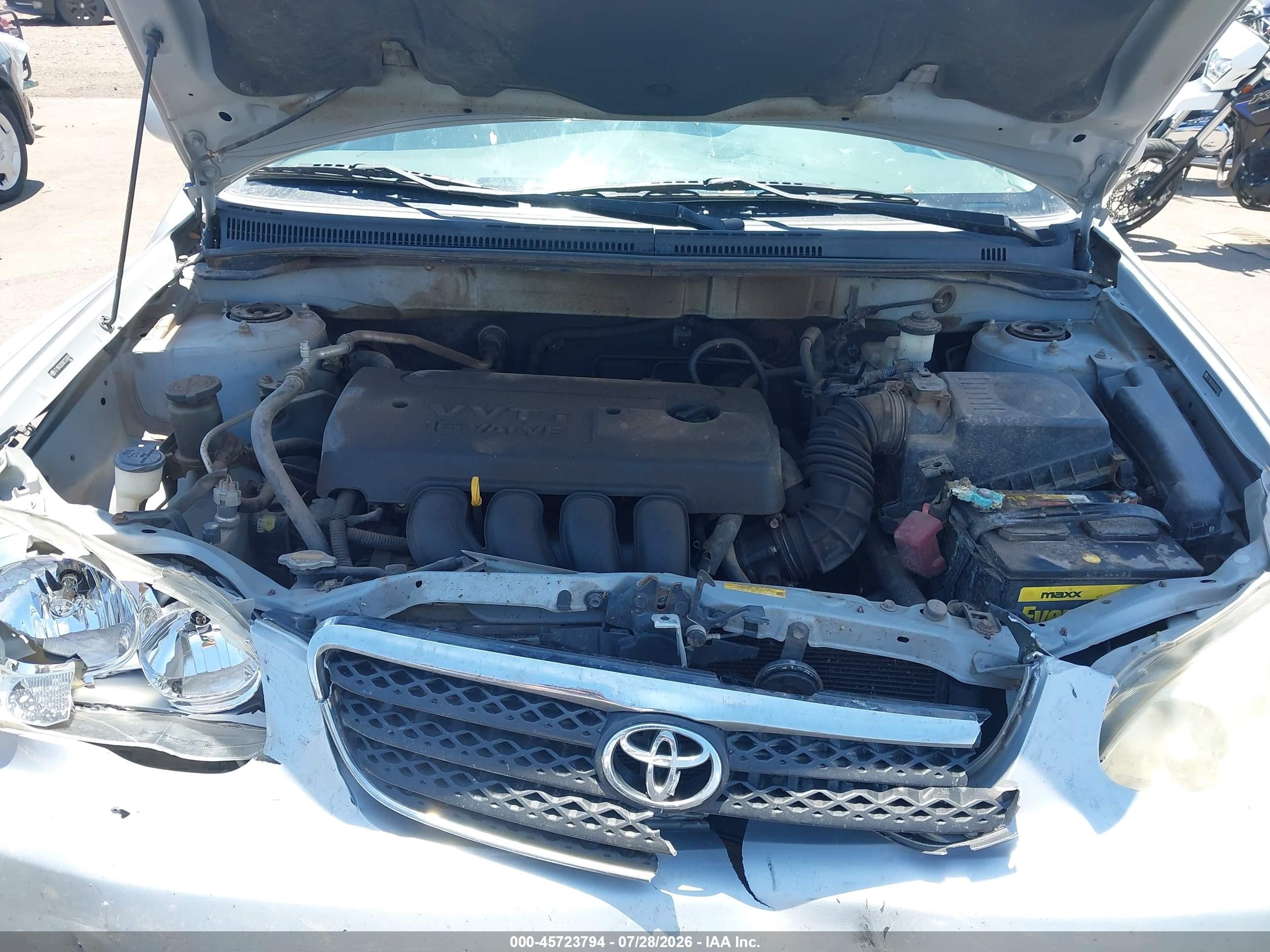 2006 Toyota Corolla Le Silver vin: 2T1BR32E66C559074