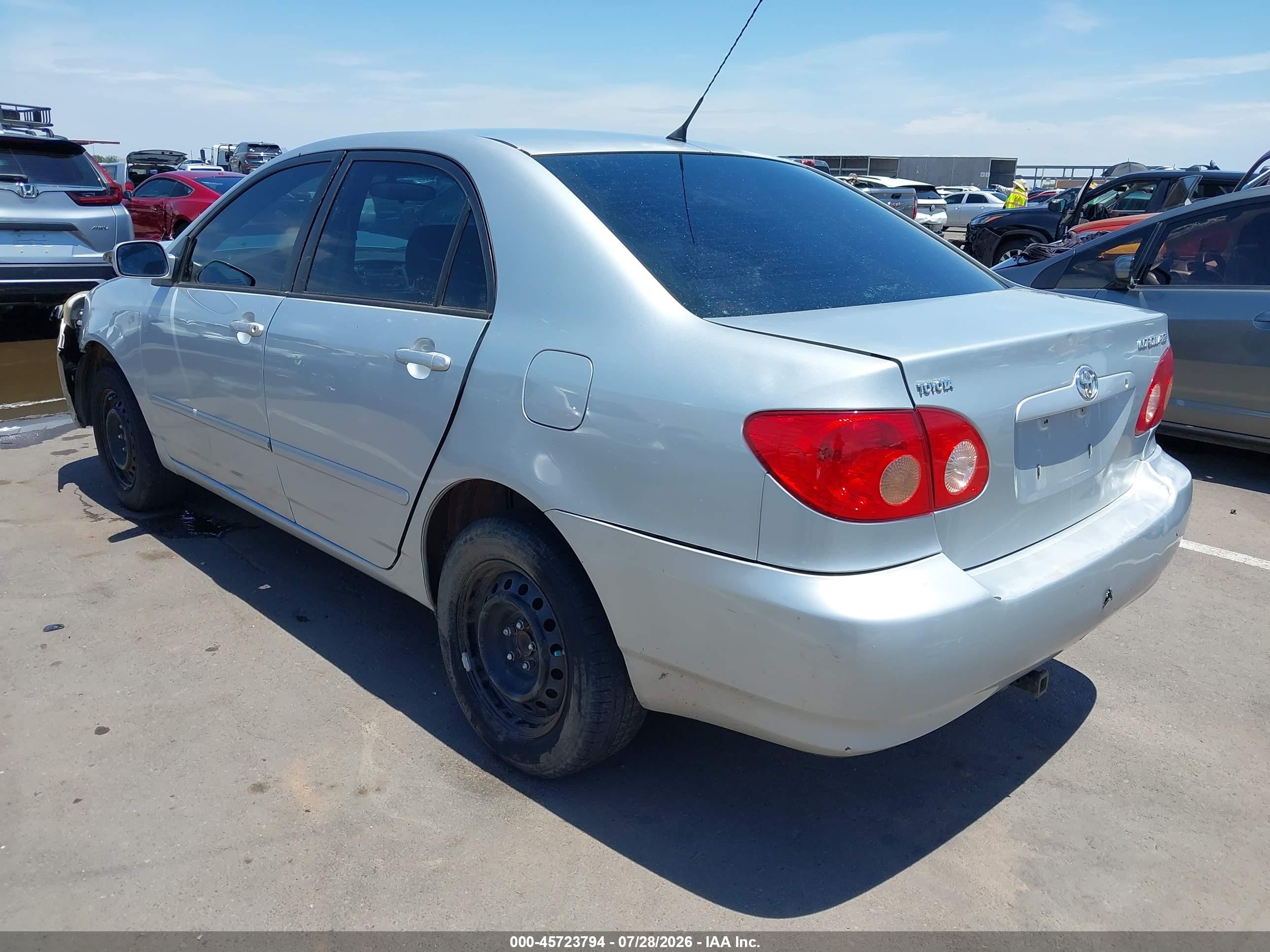 2006 Toyota Corolla Le Silver vin: 2T1BR32E66C559074