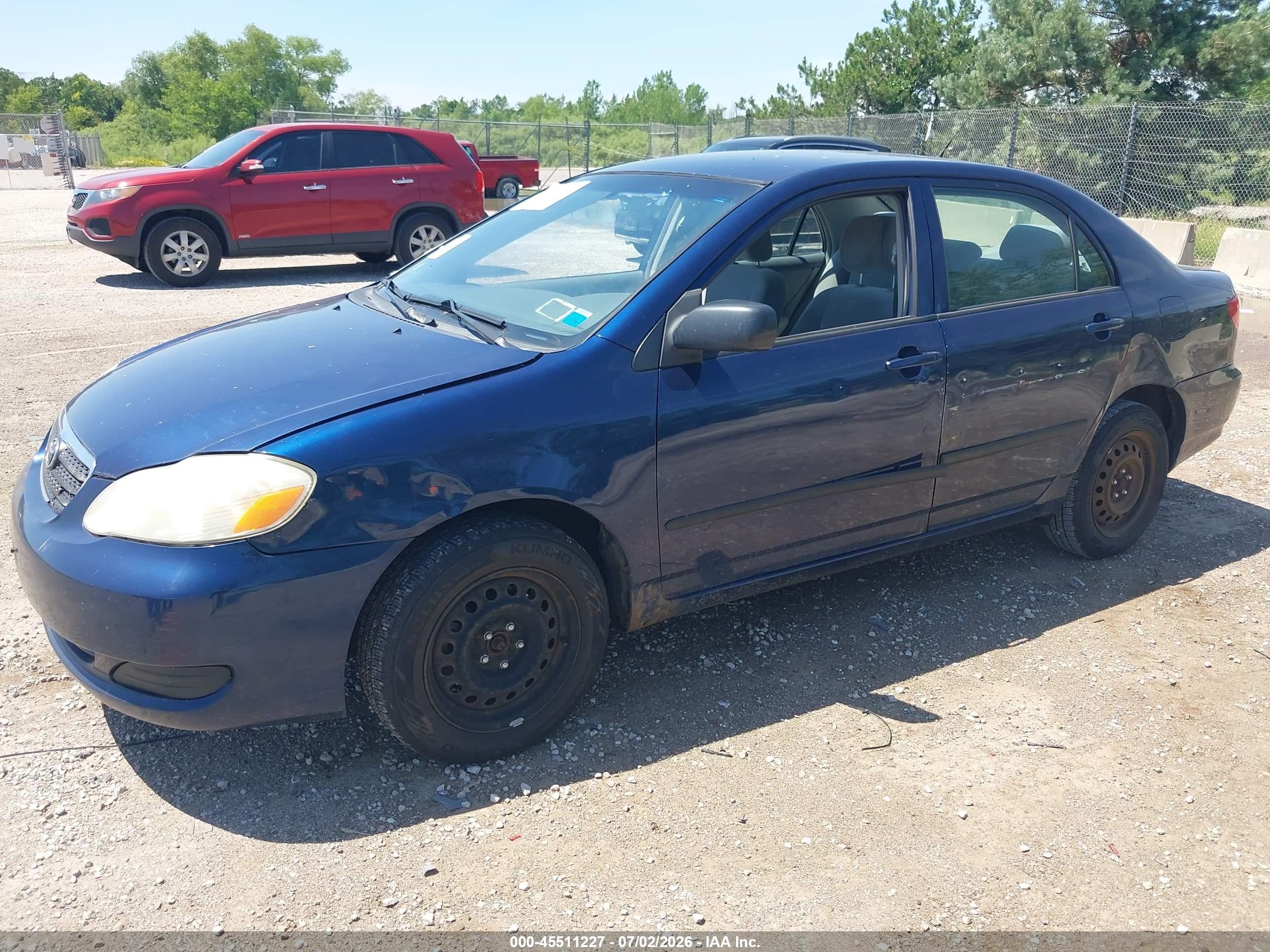 2006 Toyota Corolla Ce Blue vin: 2T1BR32E66C568566