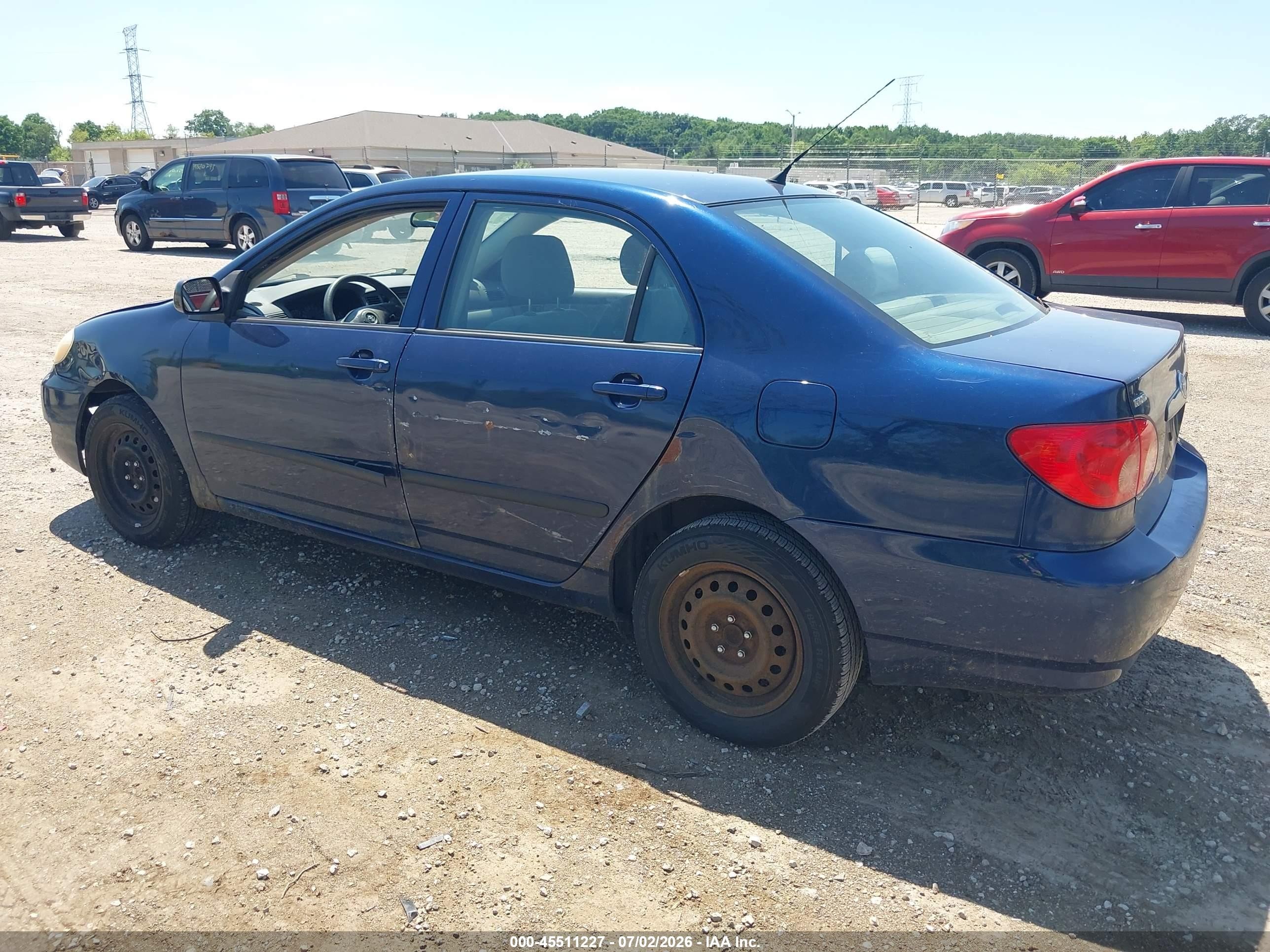 2006 Toyota Corolla Ce Blue vin: 2T1BR32E66C568566