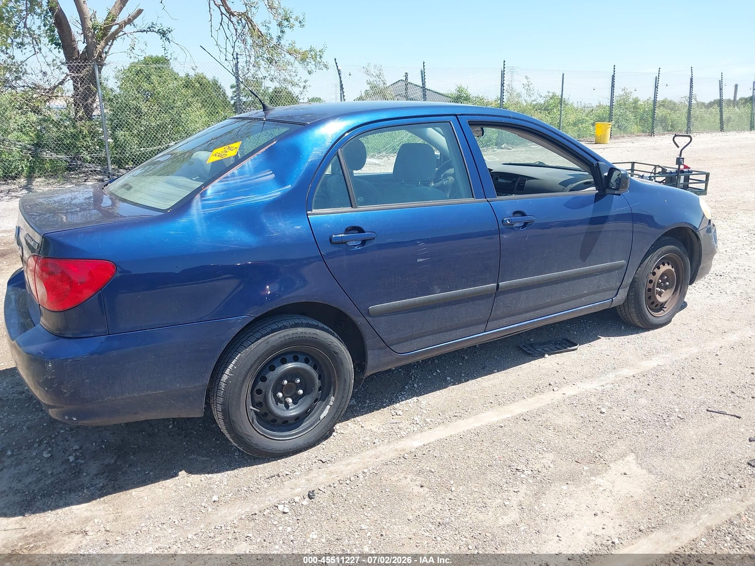 2006 Toyota Corolla Ce Blue vin: 2T1BR32E66C568566