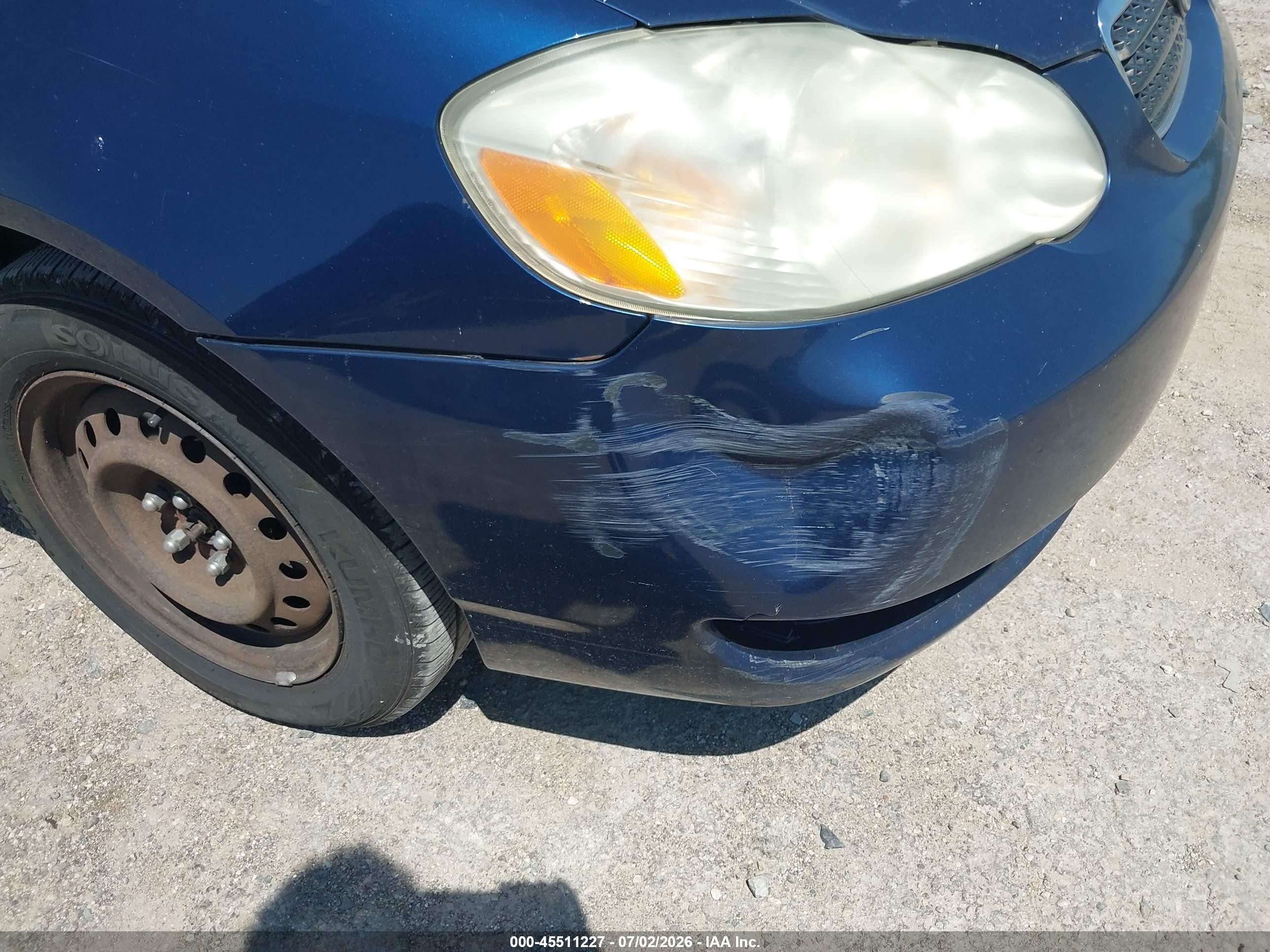 2006 Toyota Corolla Ce Blue vin: 2T1BR32E66C568566