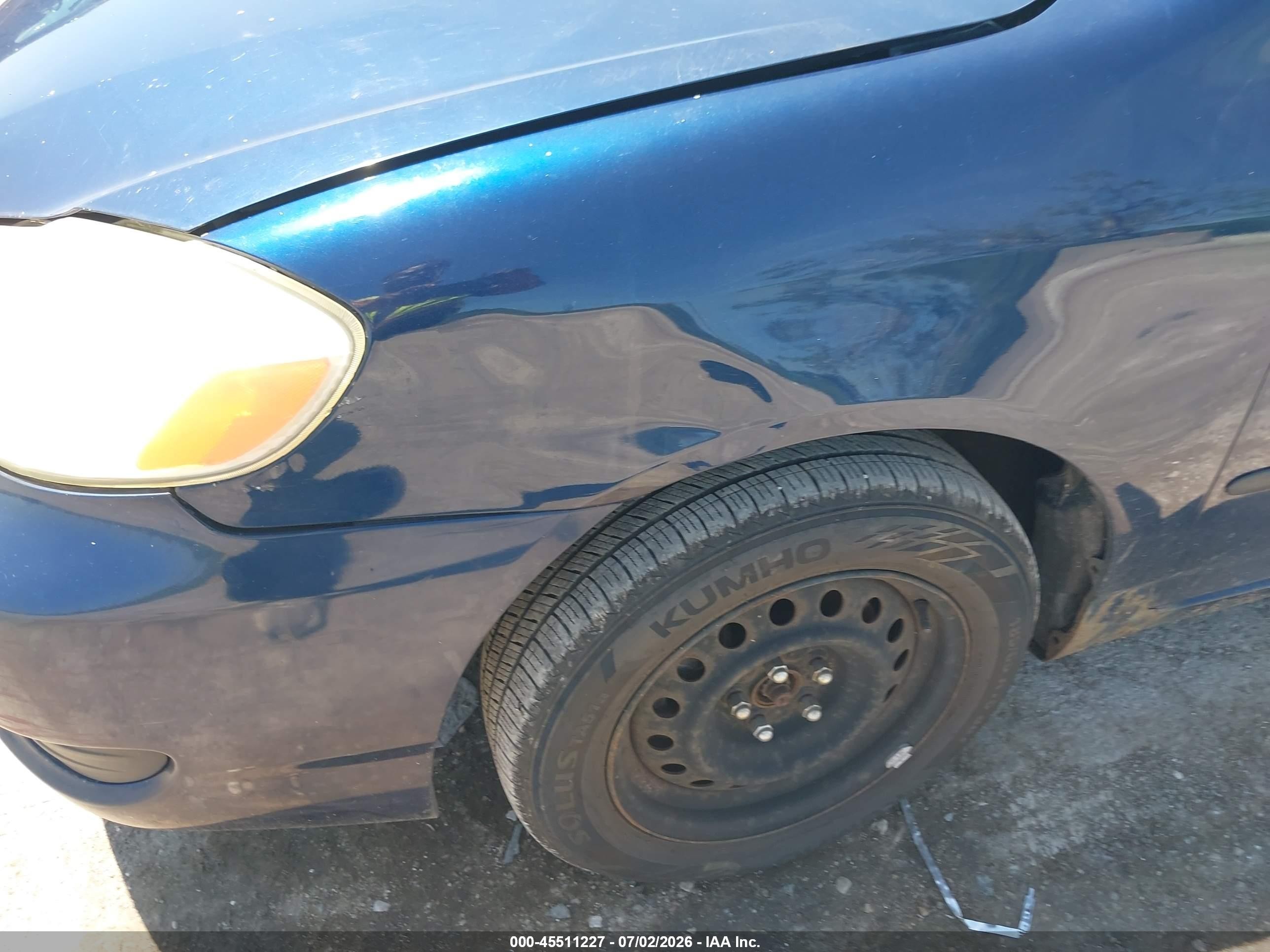 2006 Toyota Corolla Ce Blue vin: 2T1BR32E66C568566