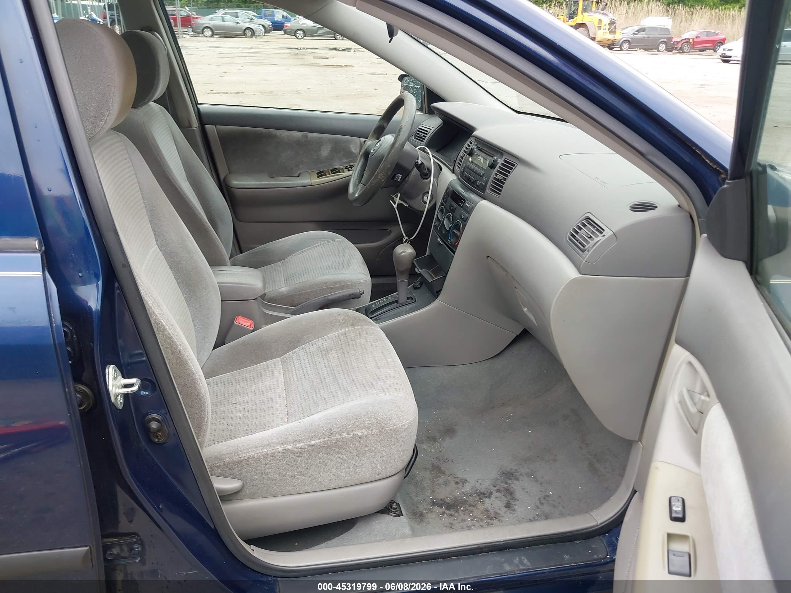 2006 Toyota Corolla Ce Blue vin: 2T1BR32E66C584038