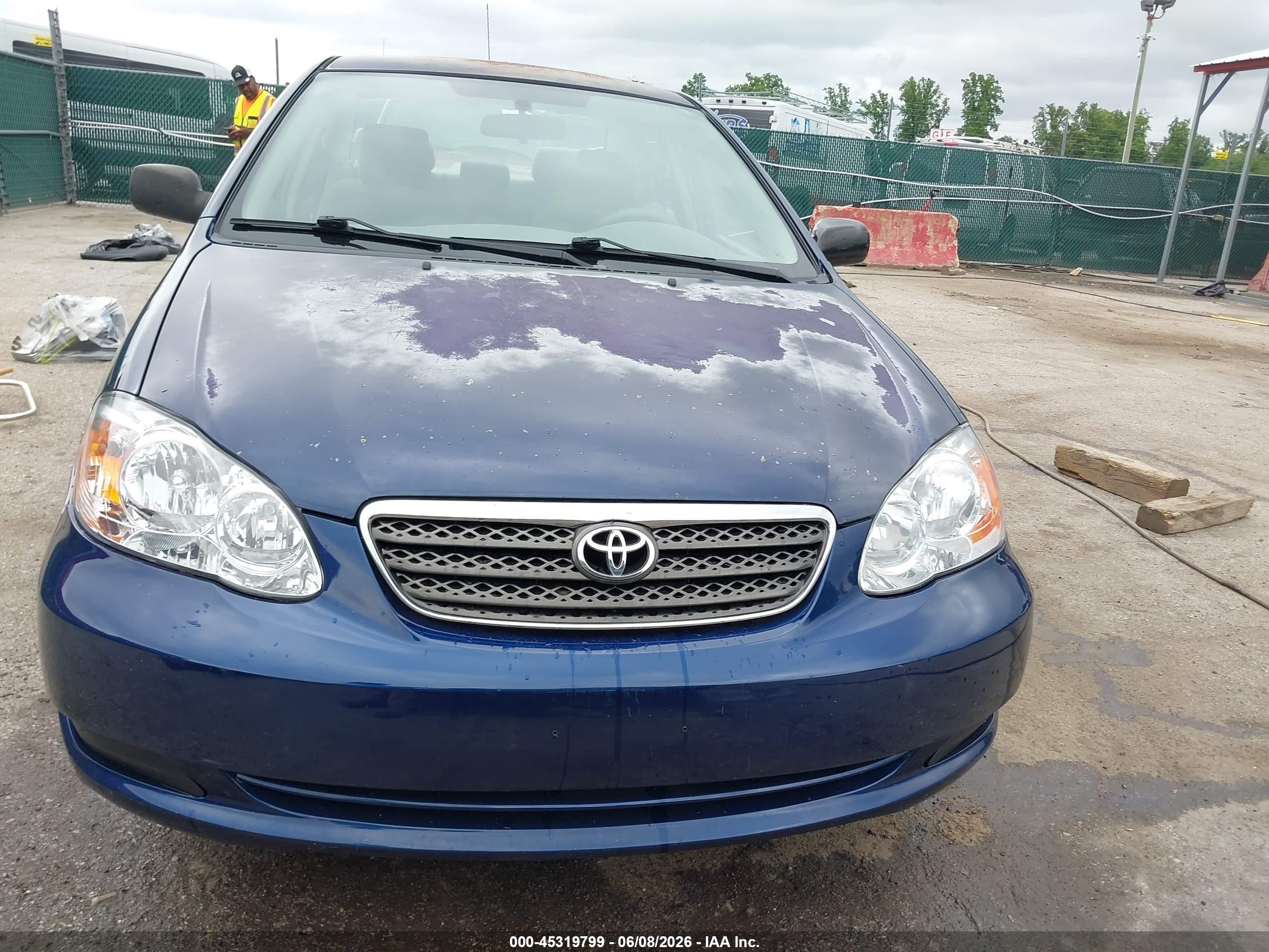2006 Toyota Corolla Ce Blue vin: 2T1BR32E66C584038