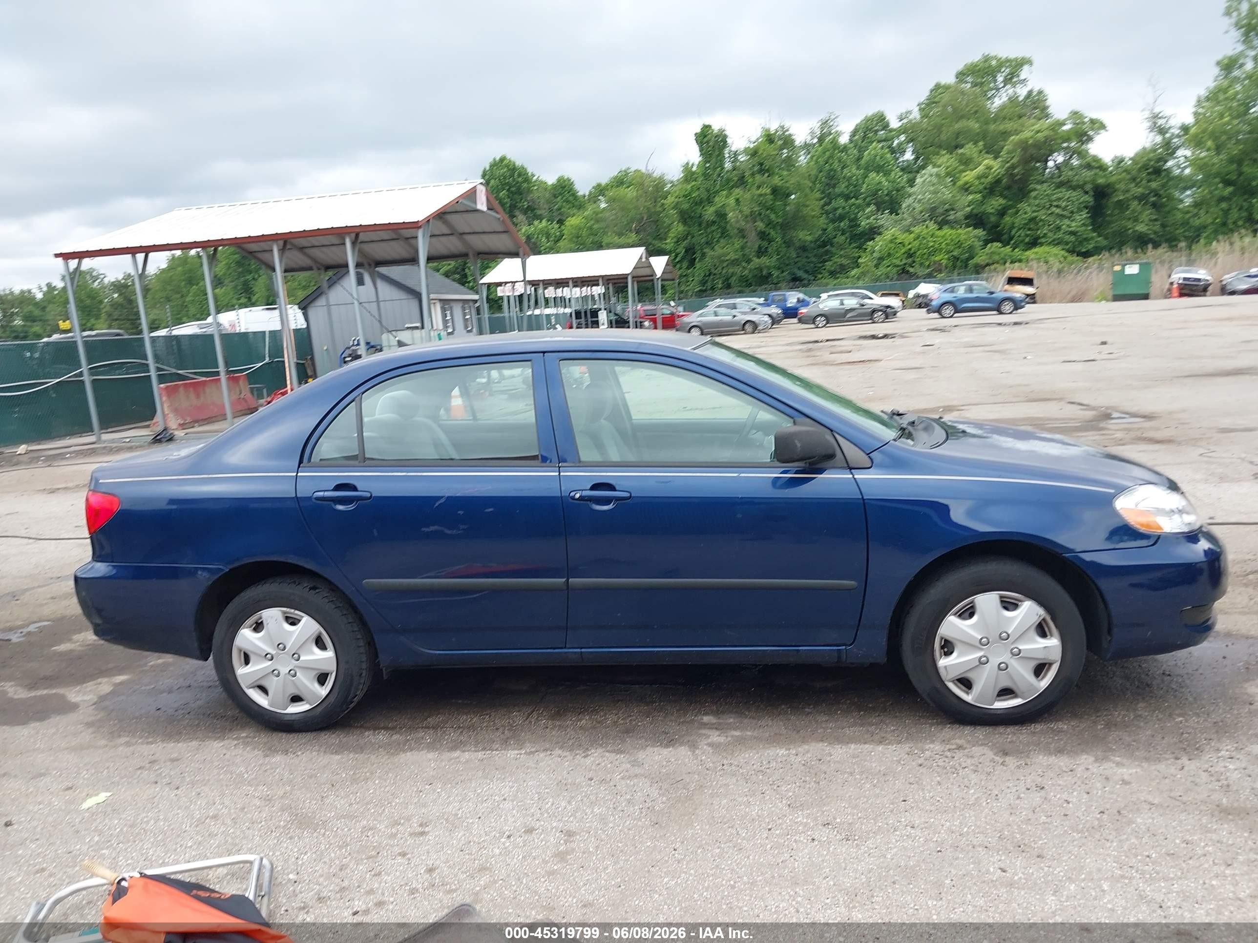 2006 Toyota Corolla Ce Blue vin: 2T1BR32E66C584038