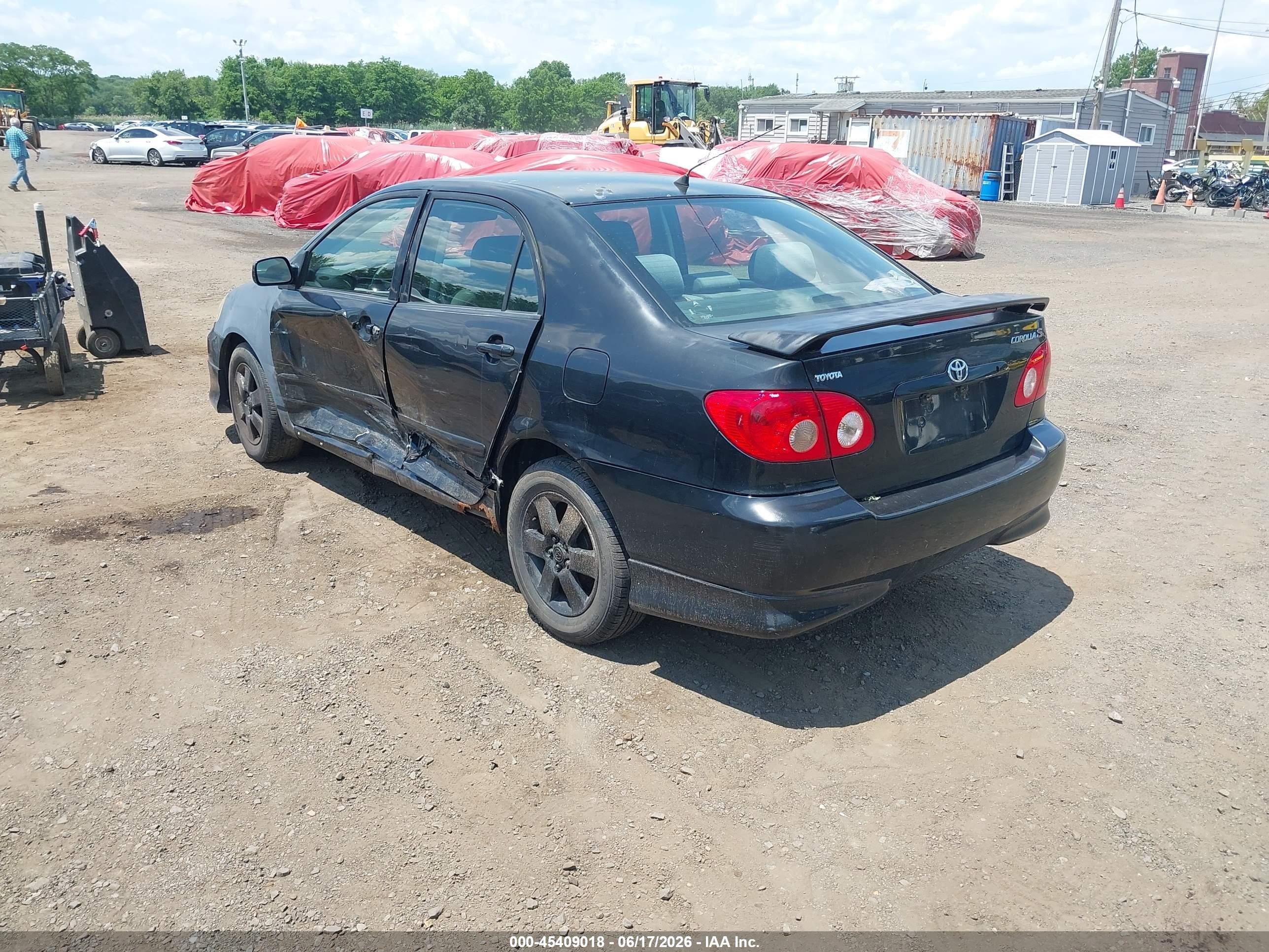 2006 Toyota Corolla S Black vin: 2T1BR32E66C616065