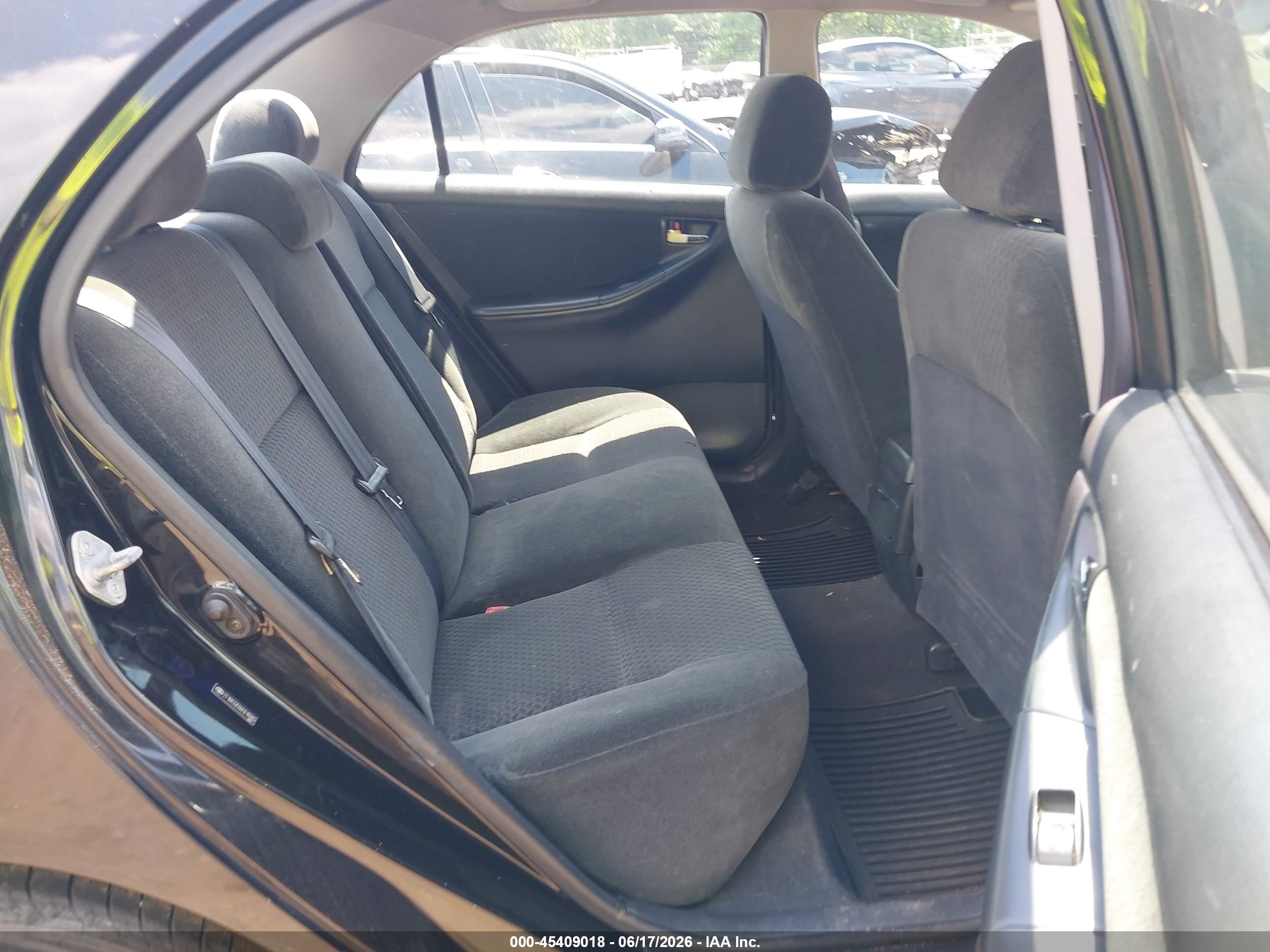 2006 Toyota Corolla S Black vin: 2T1BR32E66C616065