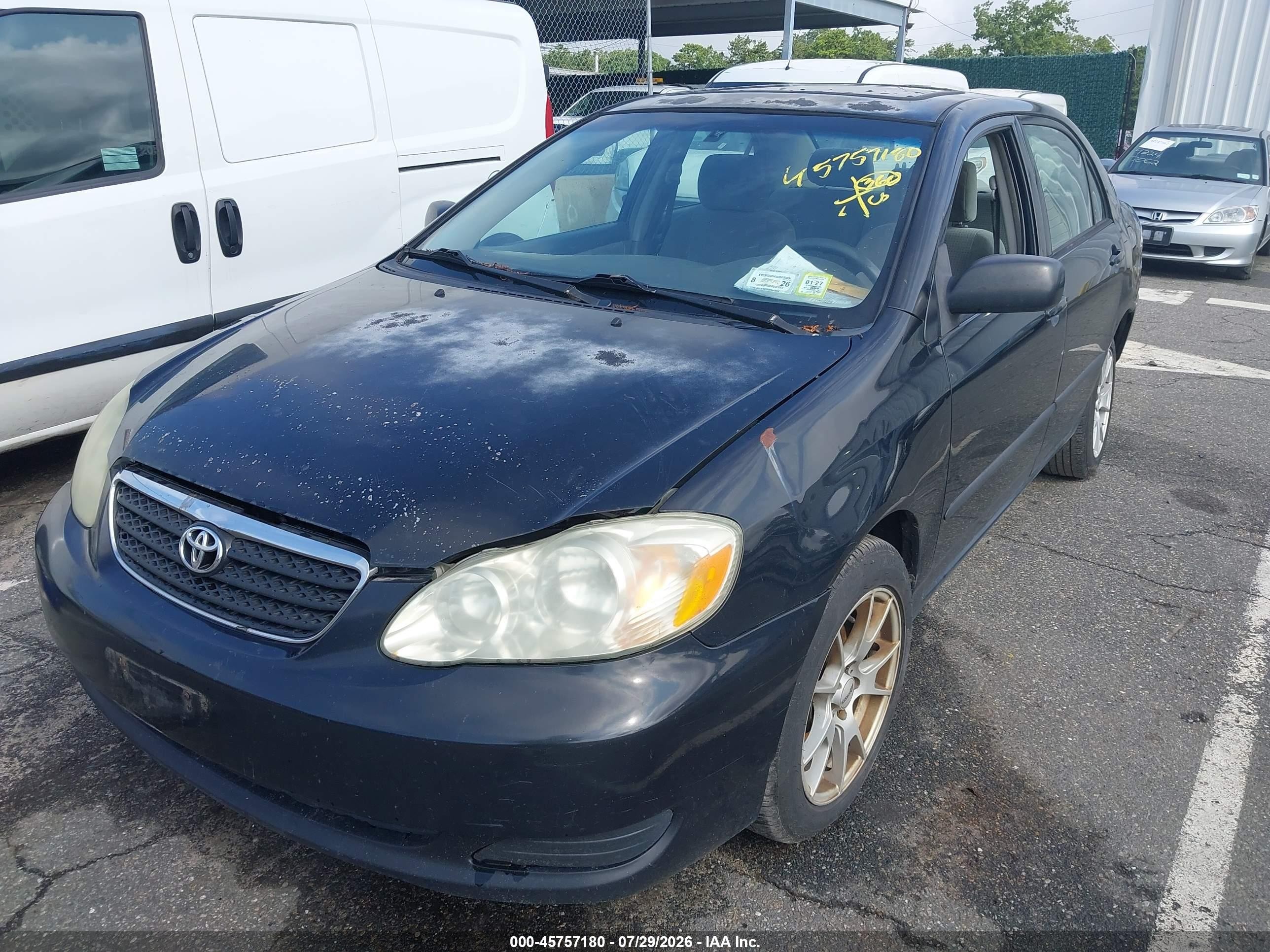 2006 Toyota Corolla Ce Black vin: 2T1BR32E66C620892