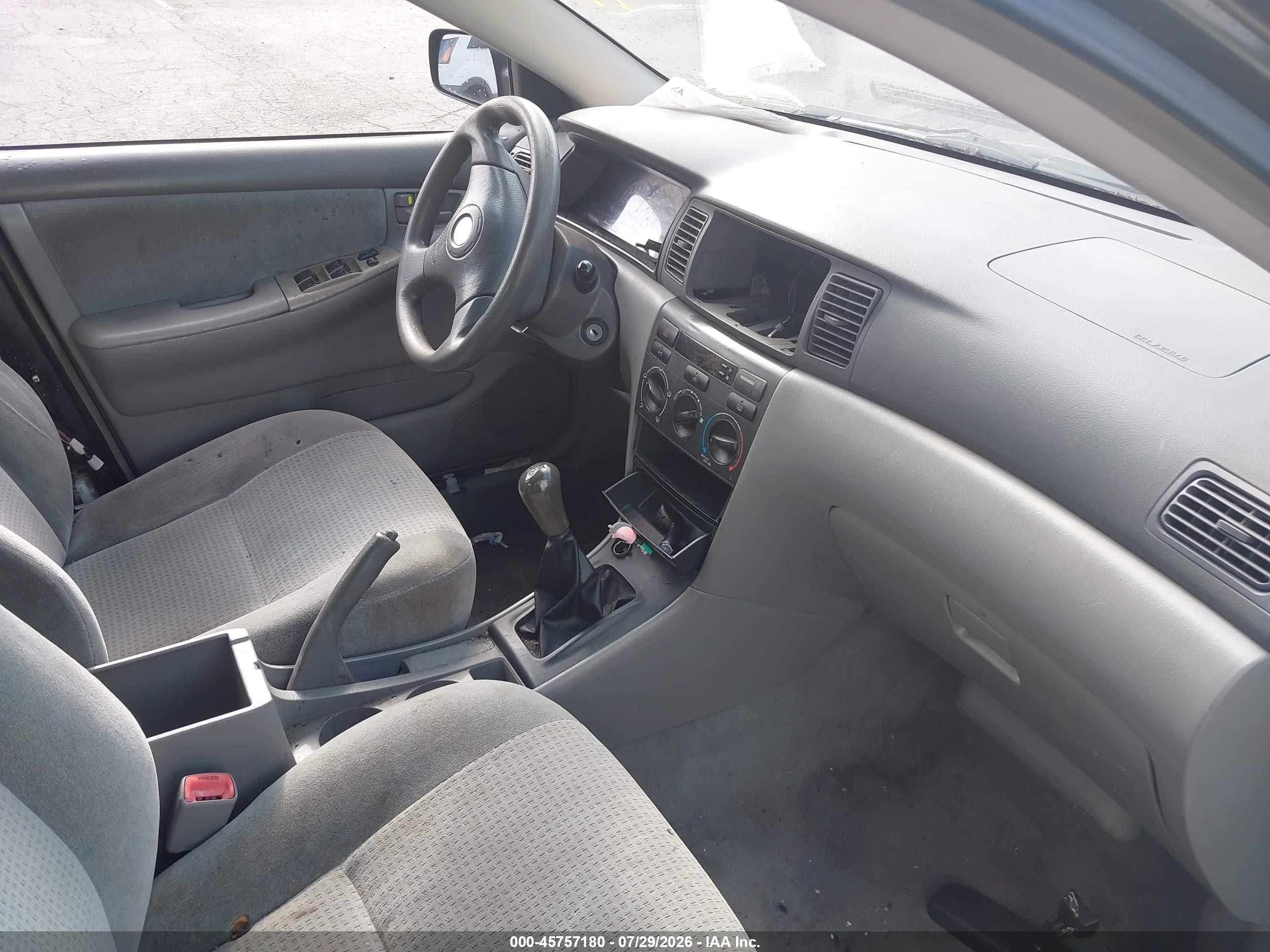 2006 Toyota Corolla Ce Black vin: 2T1BR32E66C620892
