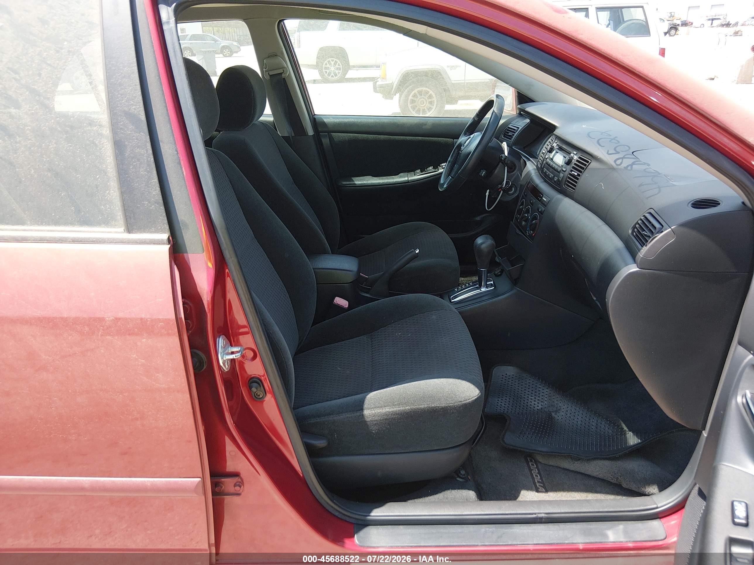 2006 Toyota Corolla S Red vin: 2T1BR32E66C630631