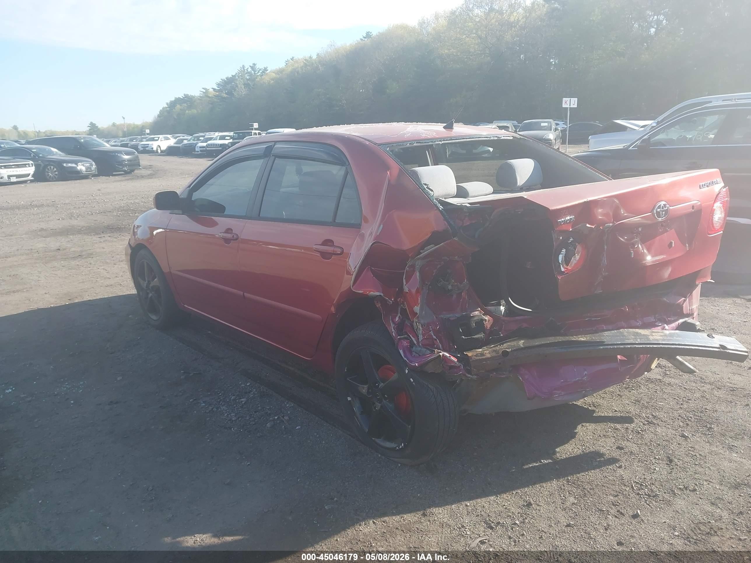 2006 Toyota Corolla Le Red vin: 2T1BR32E66C638650