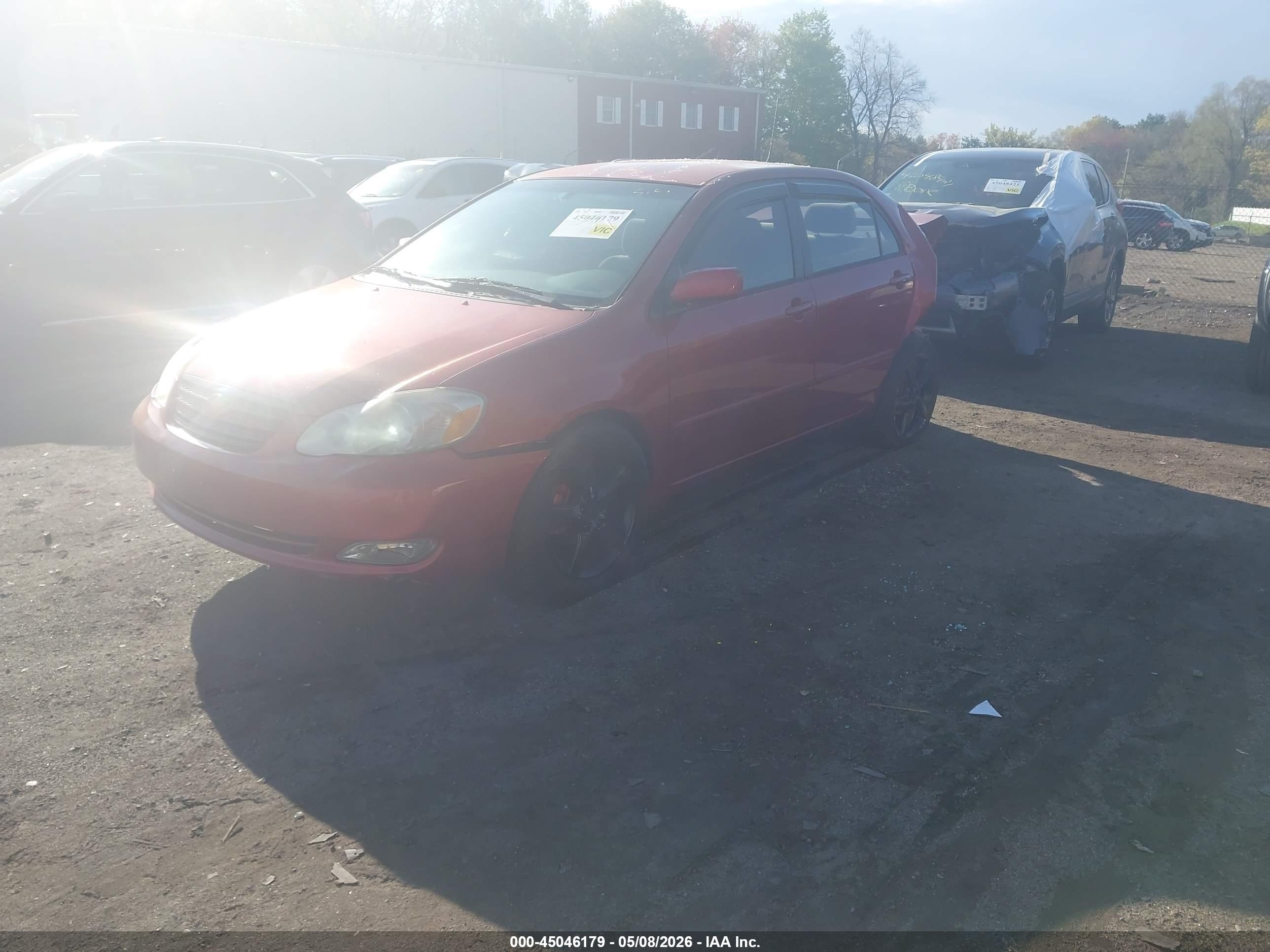 2006 Toyota Corolla Le Red vin: 2T1BR32E66C638650