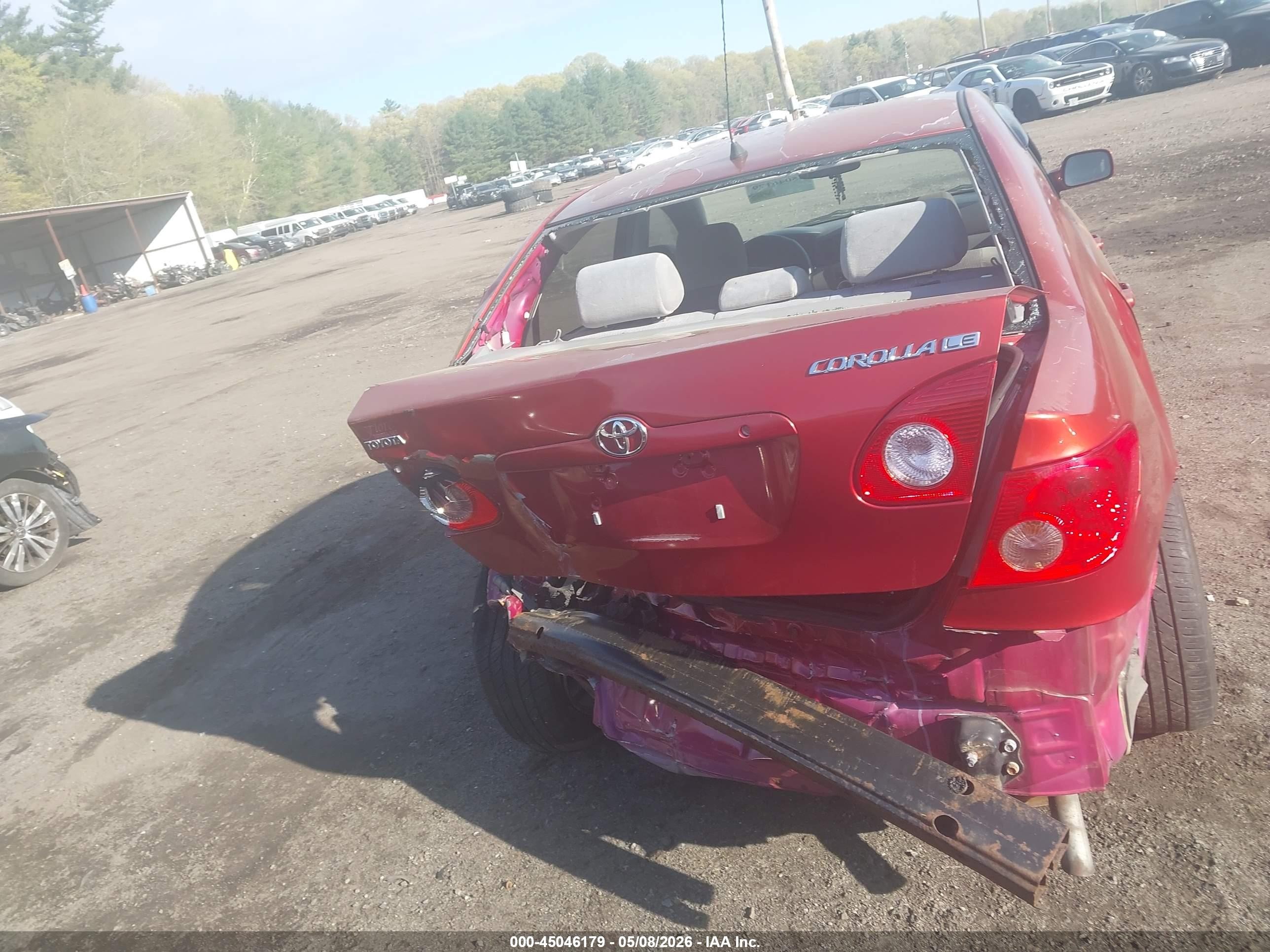 2006 Toyota Corolla Le Red vin: 2T1BR32E66C638650